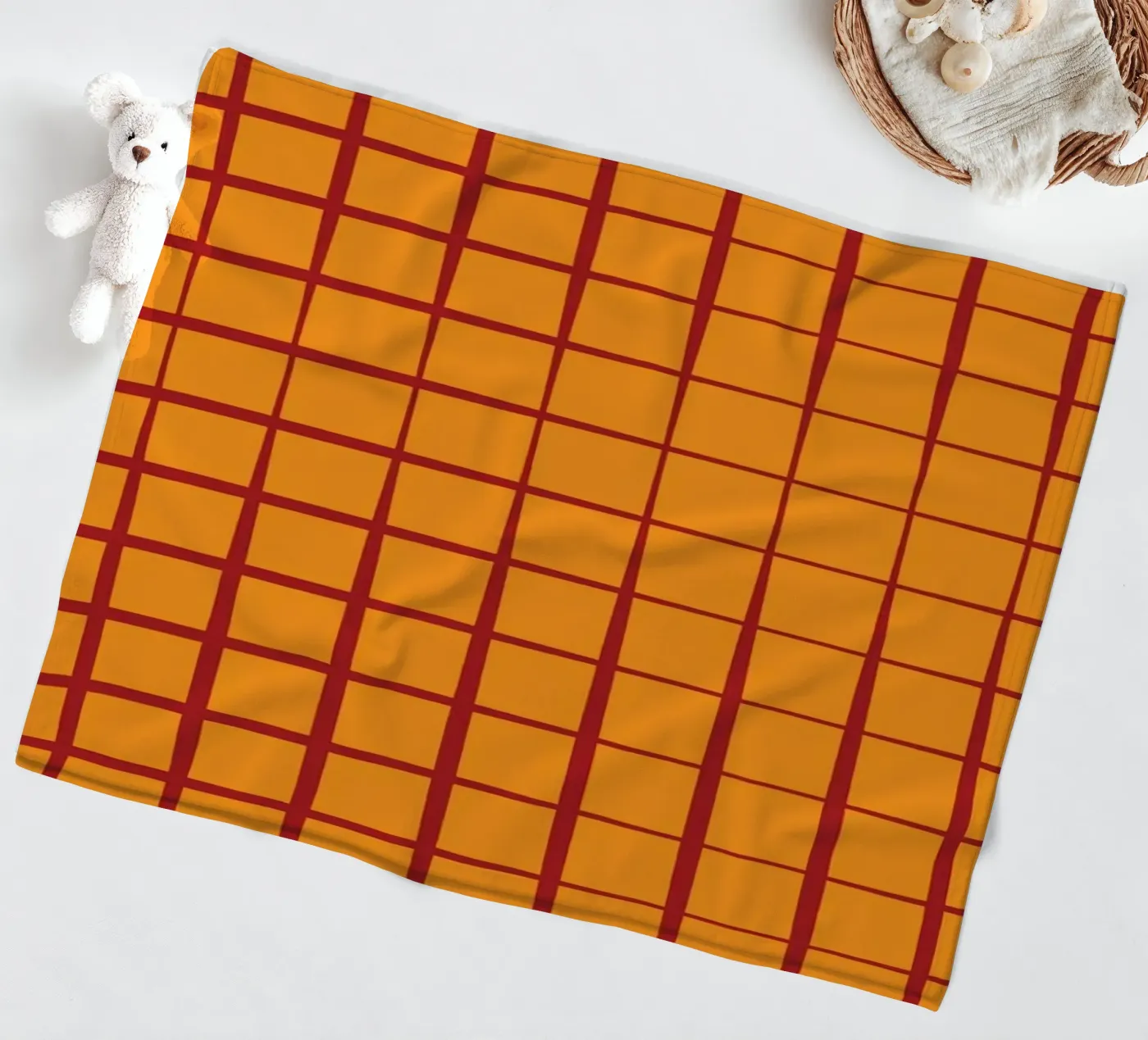 Linie zurück Noten Fleecedecke von galihstudio