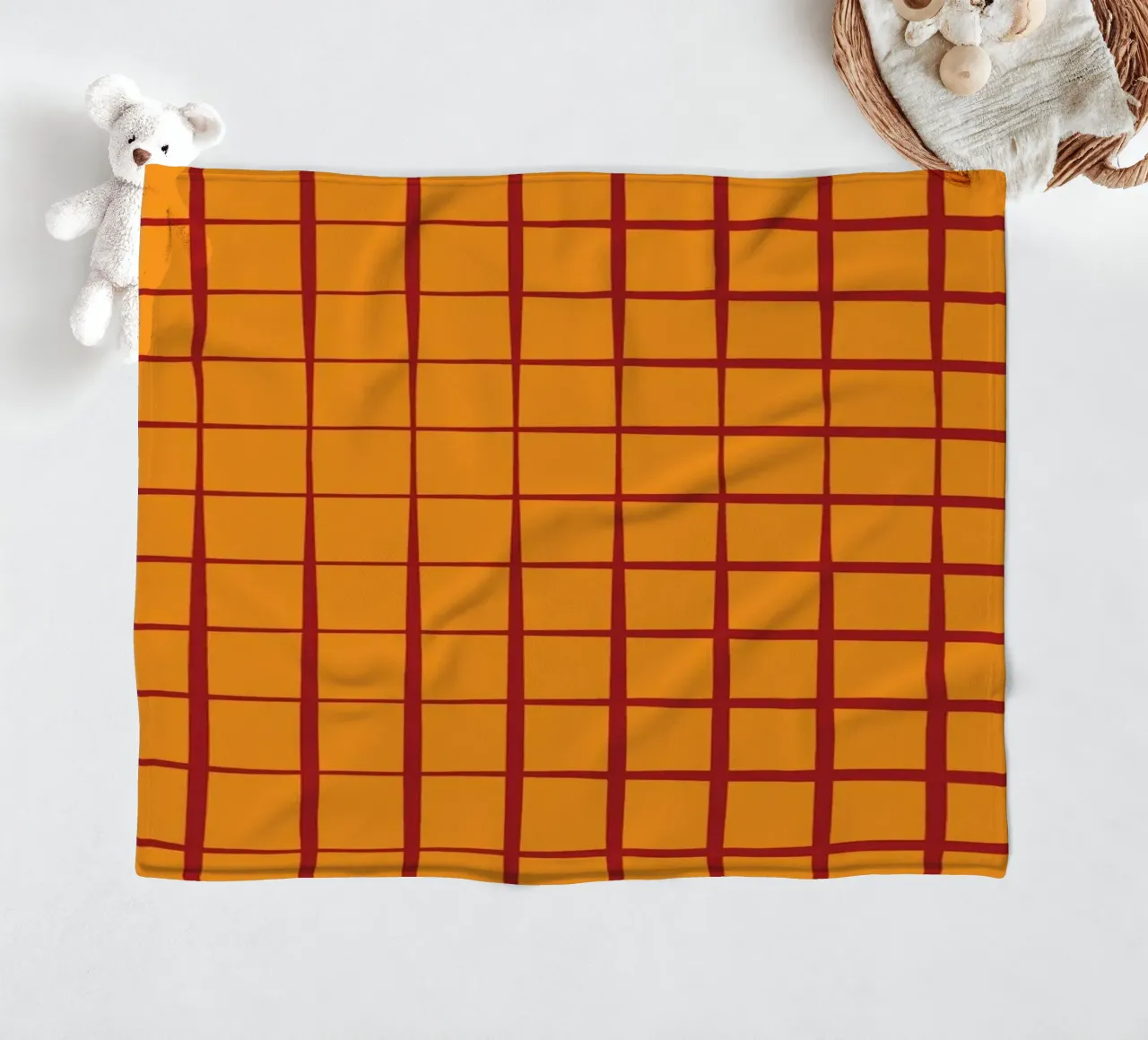 Linie zurück Noten Fleecedecke von galihstudio