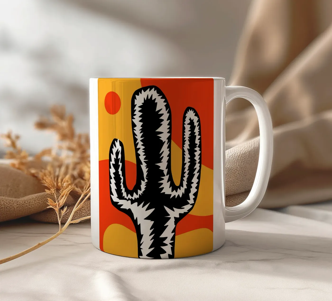 Cactus eclettici tazza in ceramica da Little Dean