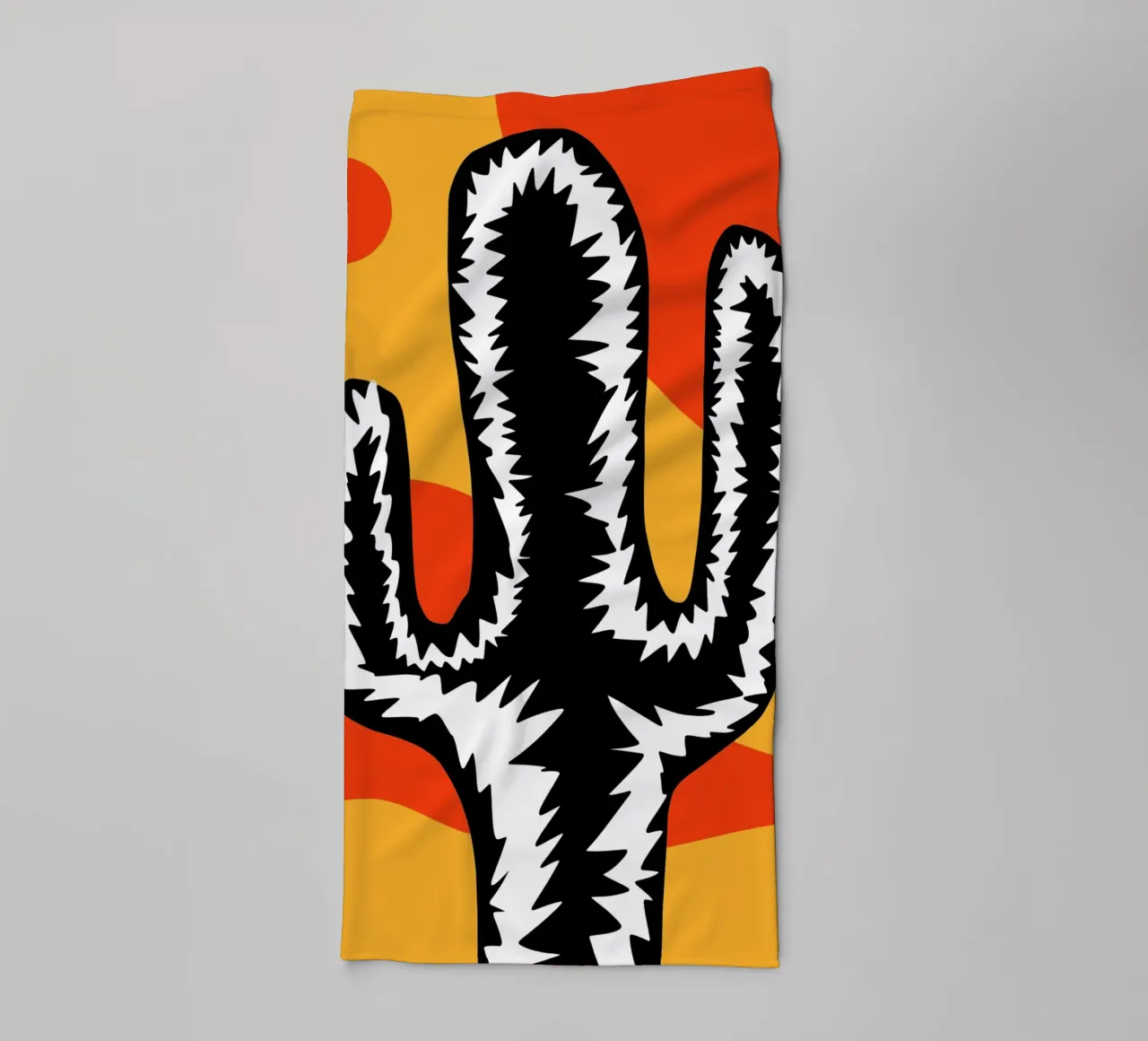 Eclectic cacti towel by Little Dean