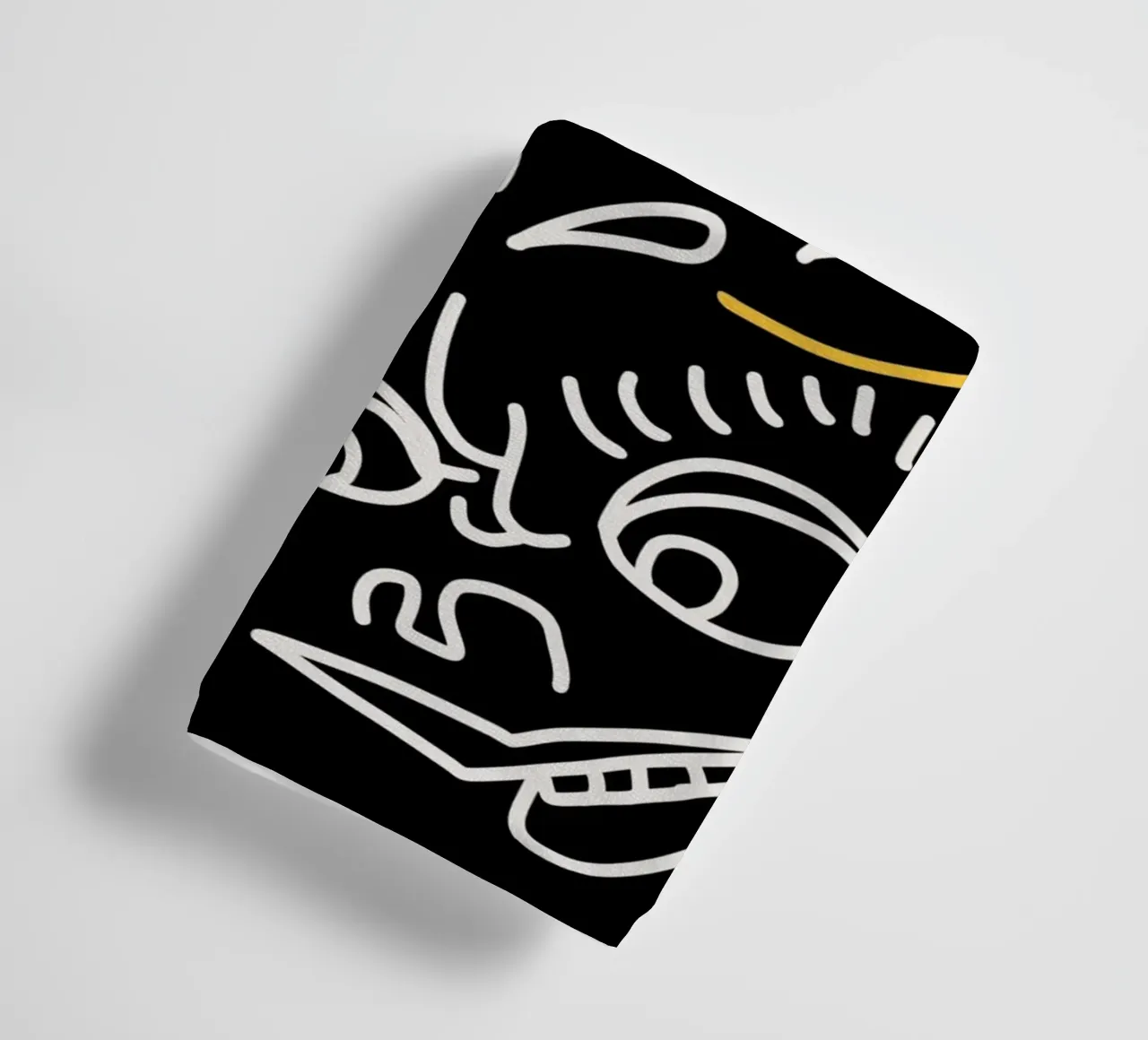 Maximalist line art 19 towel by Little Dean