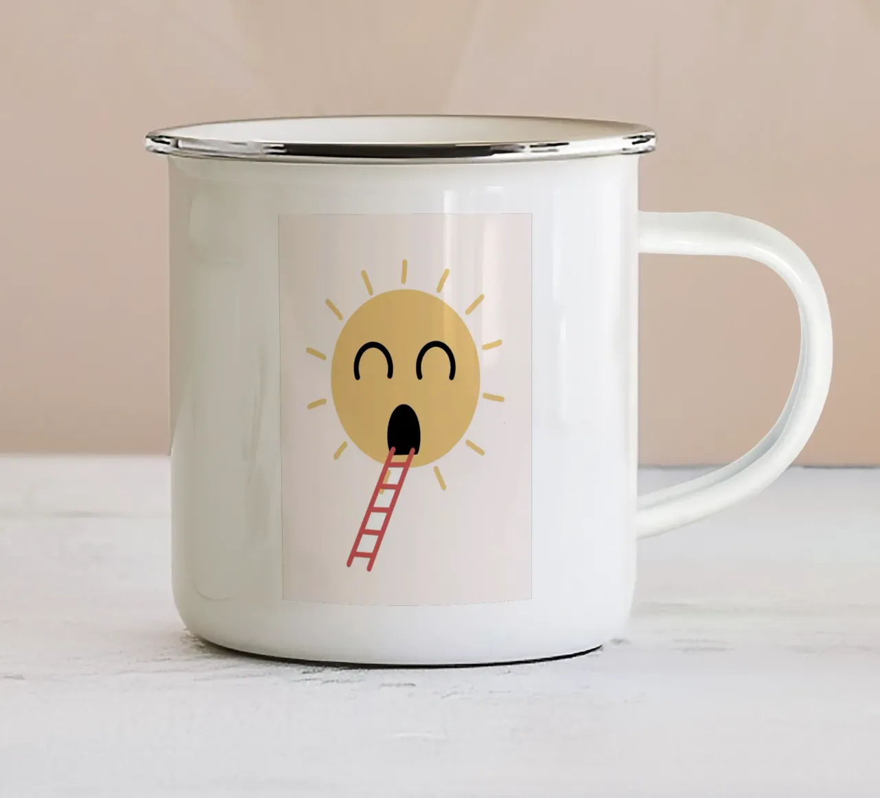 Al sole tazza in smalto da Little Dean