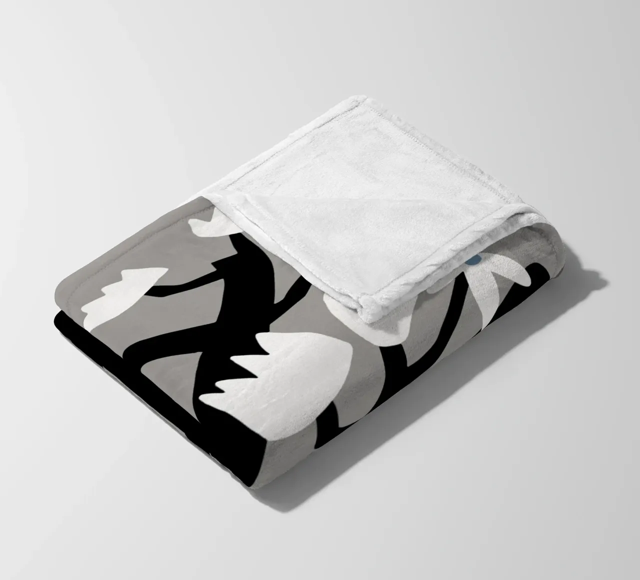 Stella grigia in fiore coperta in pile da Little Dean