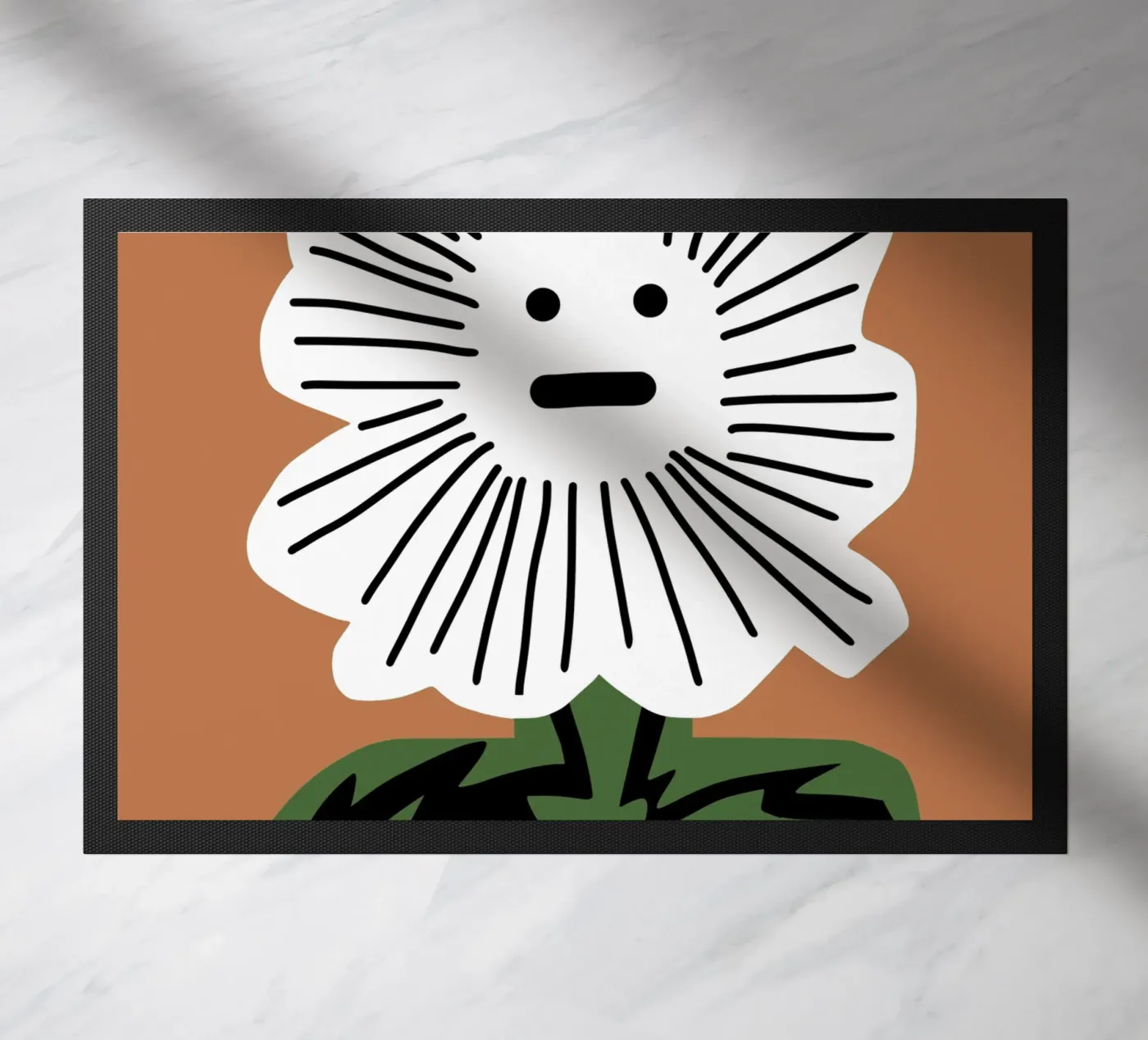 Sprachlose Blume Fußmatte von Little Dean