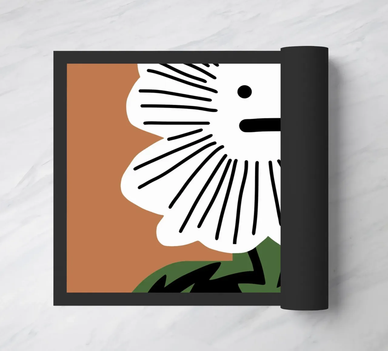 Speechless flower doormat by Little Dean