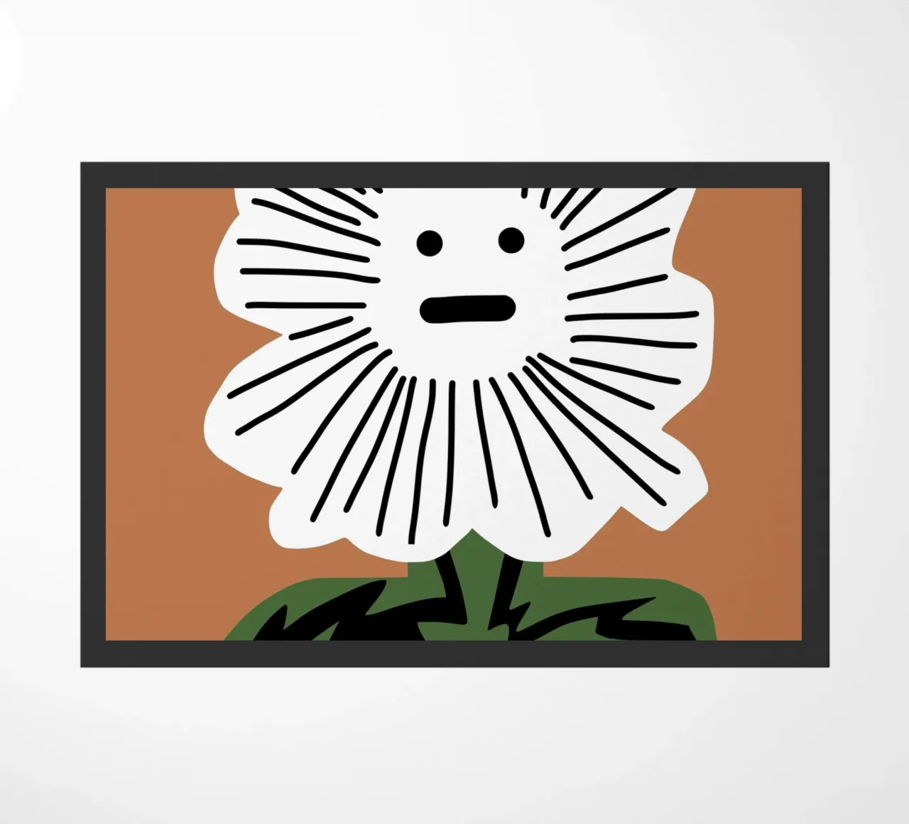 Speechless flower doormat by Little Dean