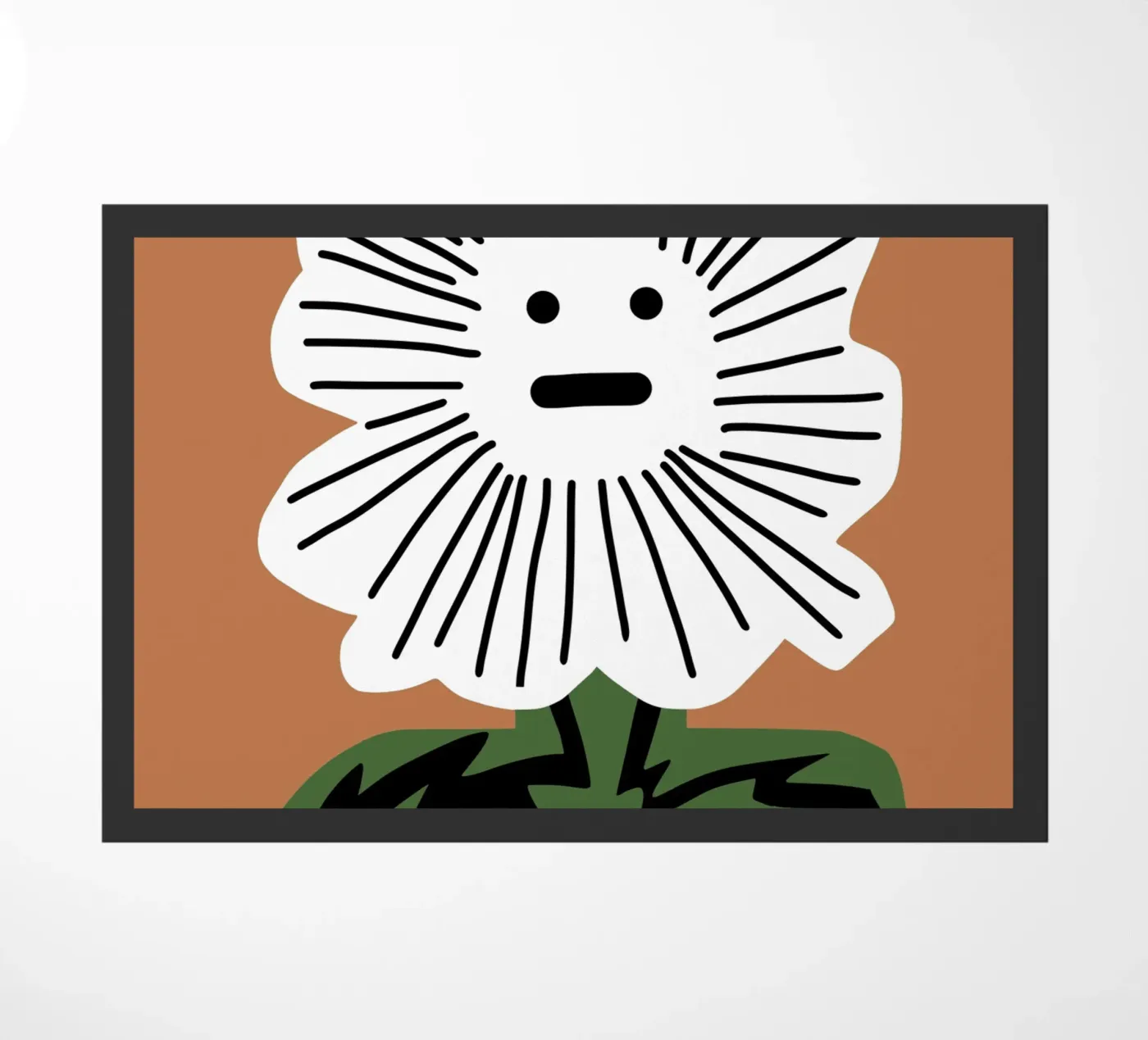 Sprachlose Blume Fußmatte von Little Dean