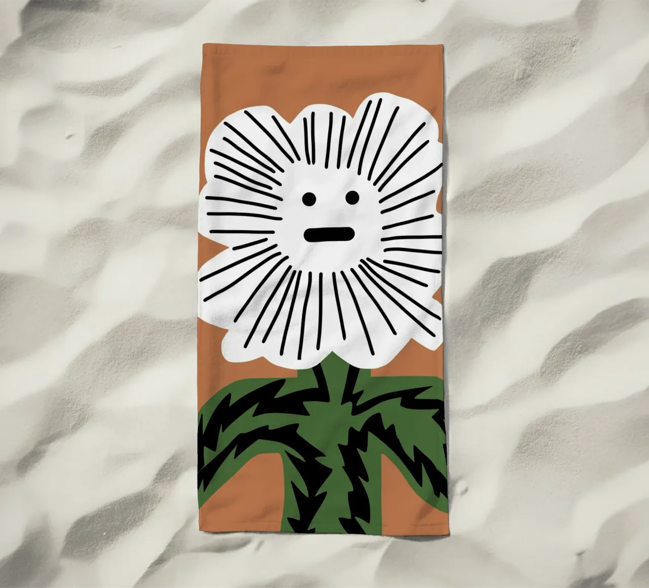 Fiore senza parole telo mare da Little Dean