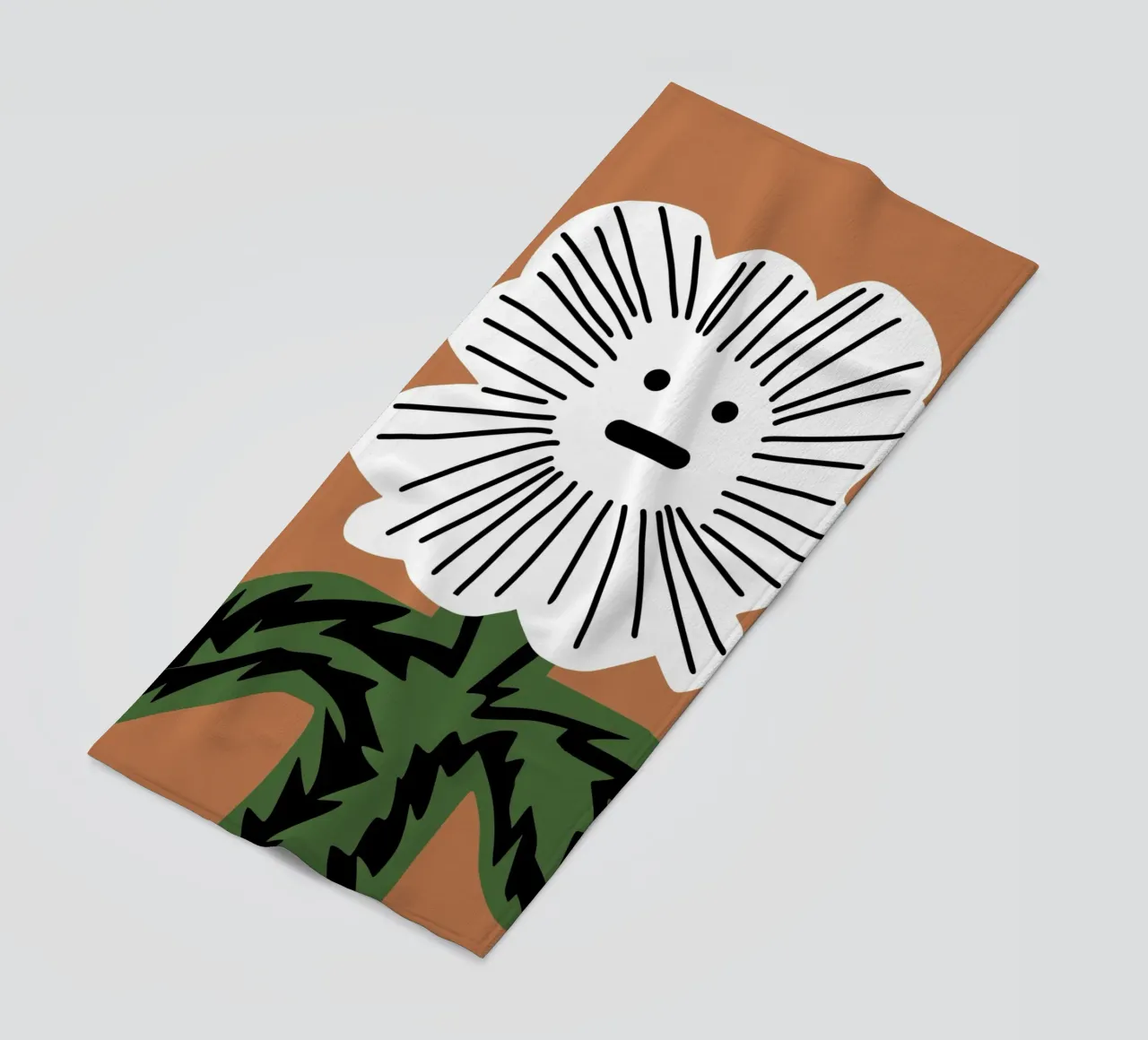 Fiore senza parole telo mare da Little Dean