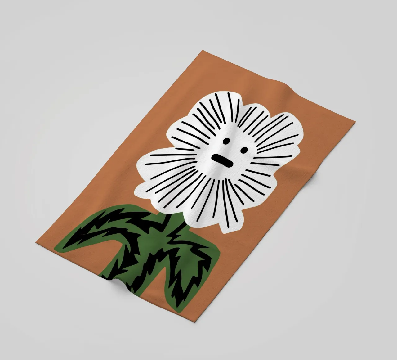 Fiore senza parole telo mare da Little Dean