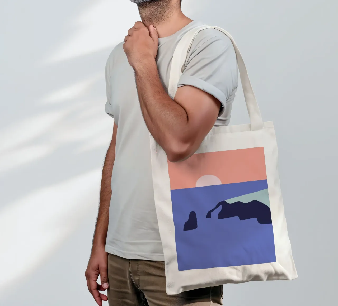 Terra e acqua 02 borsa in juta da Little Dean