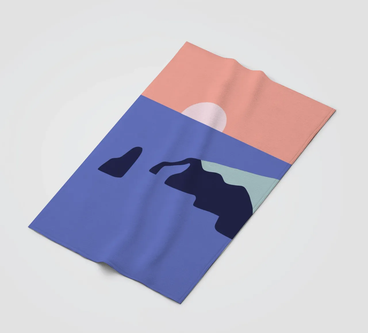 Terra e acqua 02 coperta in pile da Little Dean