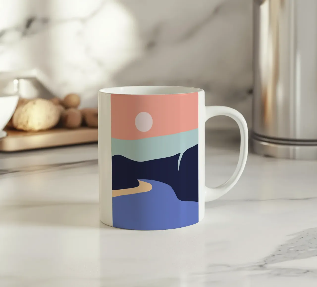 Terra e acqua 03 tazza in ceramica da Little Dean