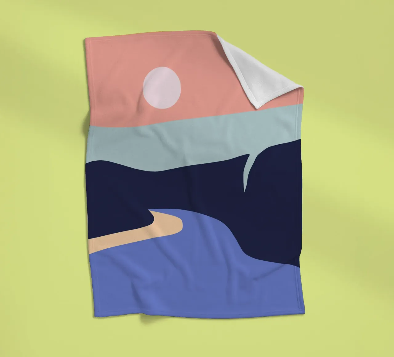 Terra e acqua 03 coperta in pile da Little Dean