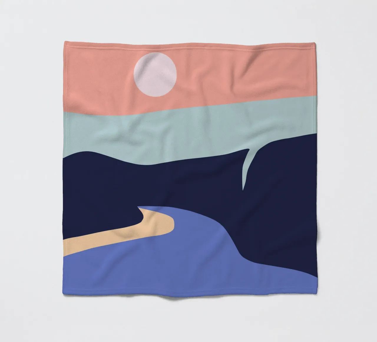 Terra e acqua 03 coperta in pile da Little Dean