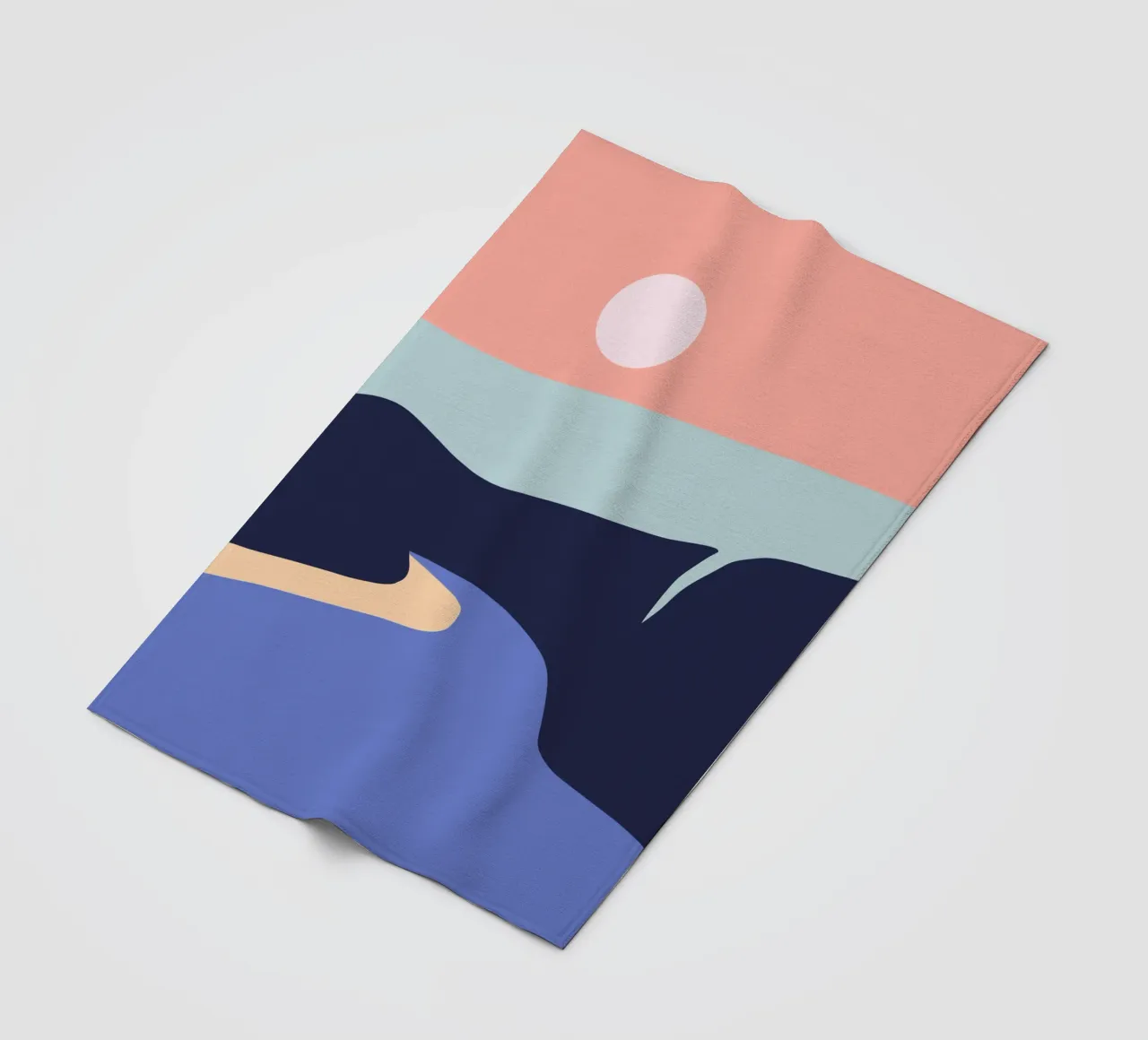 Terra e acqua 03 coperta in pile da Little Dean