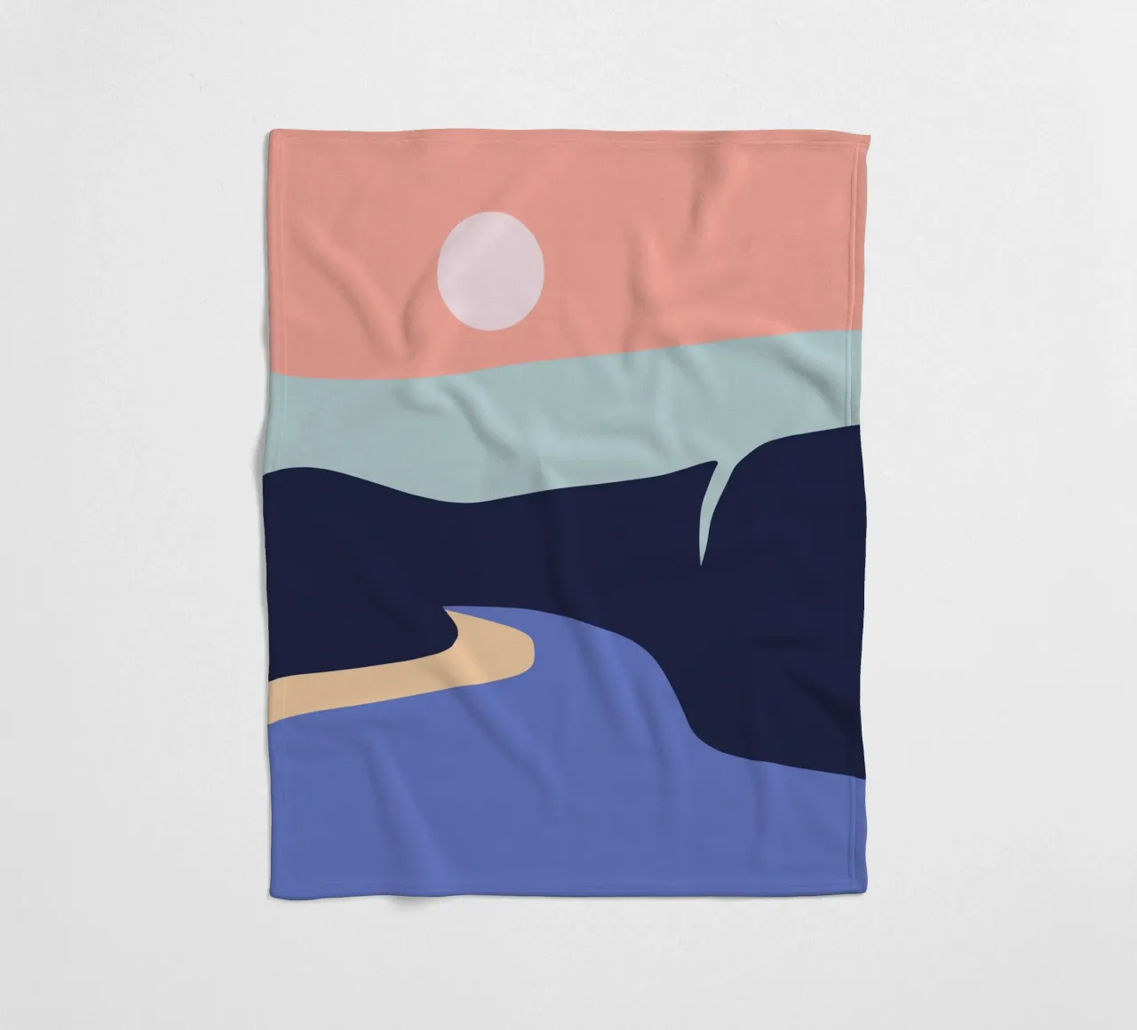 Terra e acqua 03 coperta in pile da Little Dean