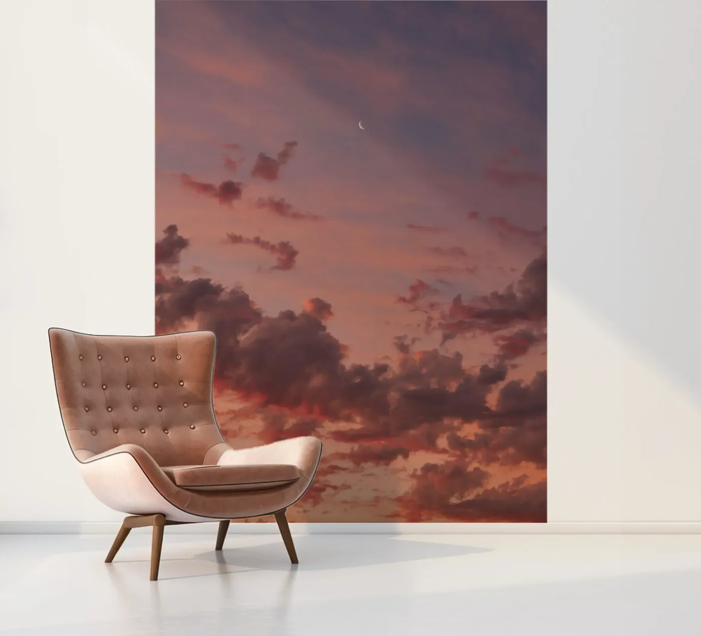 cloud shape fotobehang van Fost