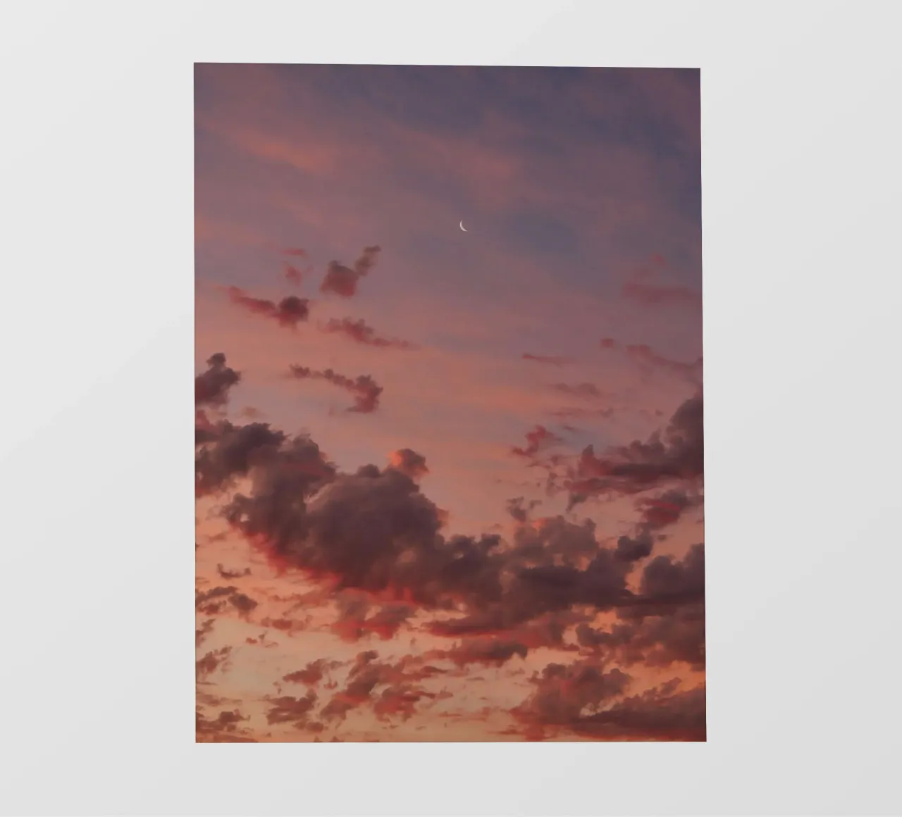 cloud shape fotobehang van Fost