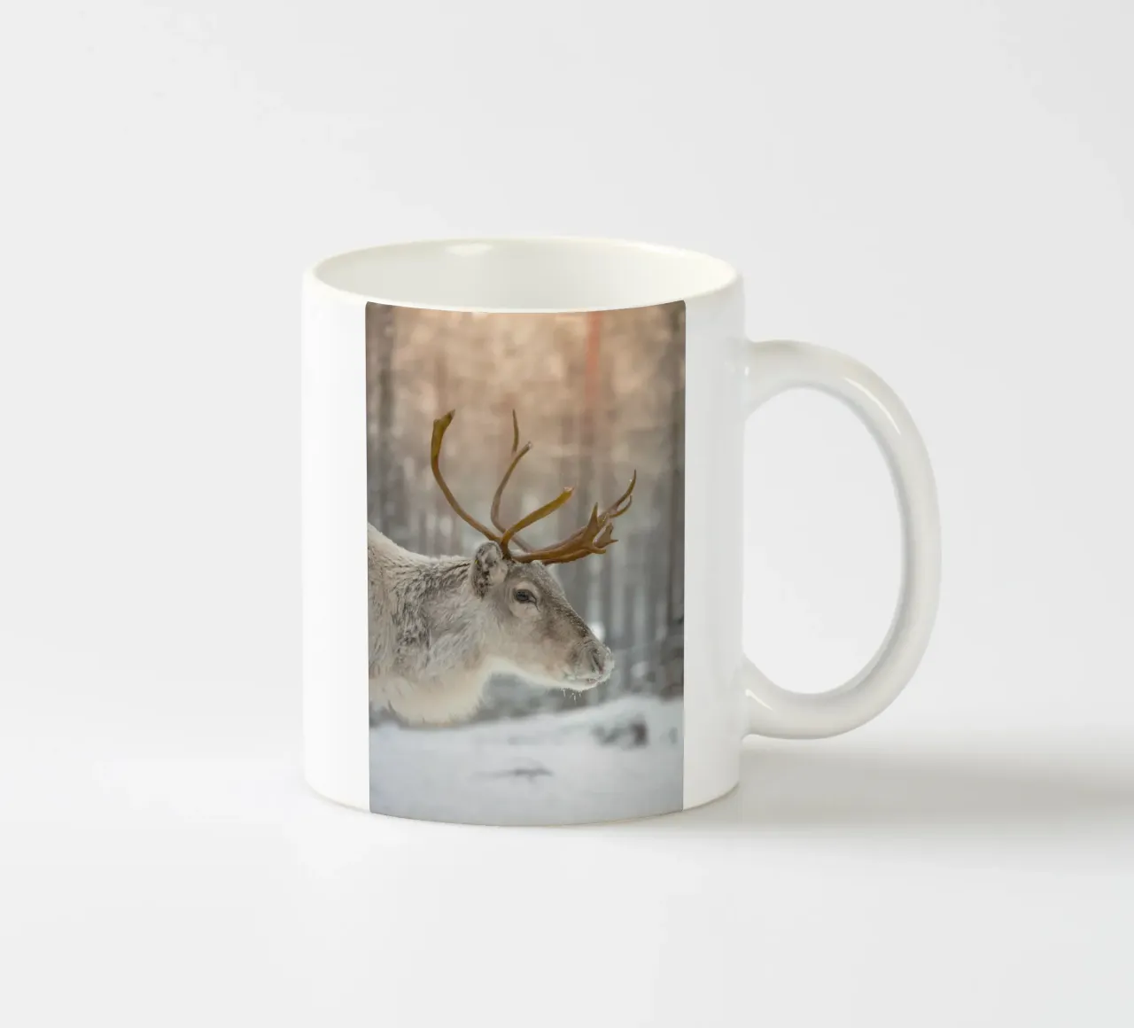 snow deer tazza in ceramica da Monel