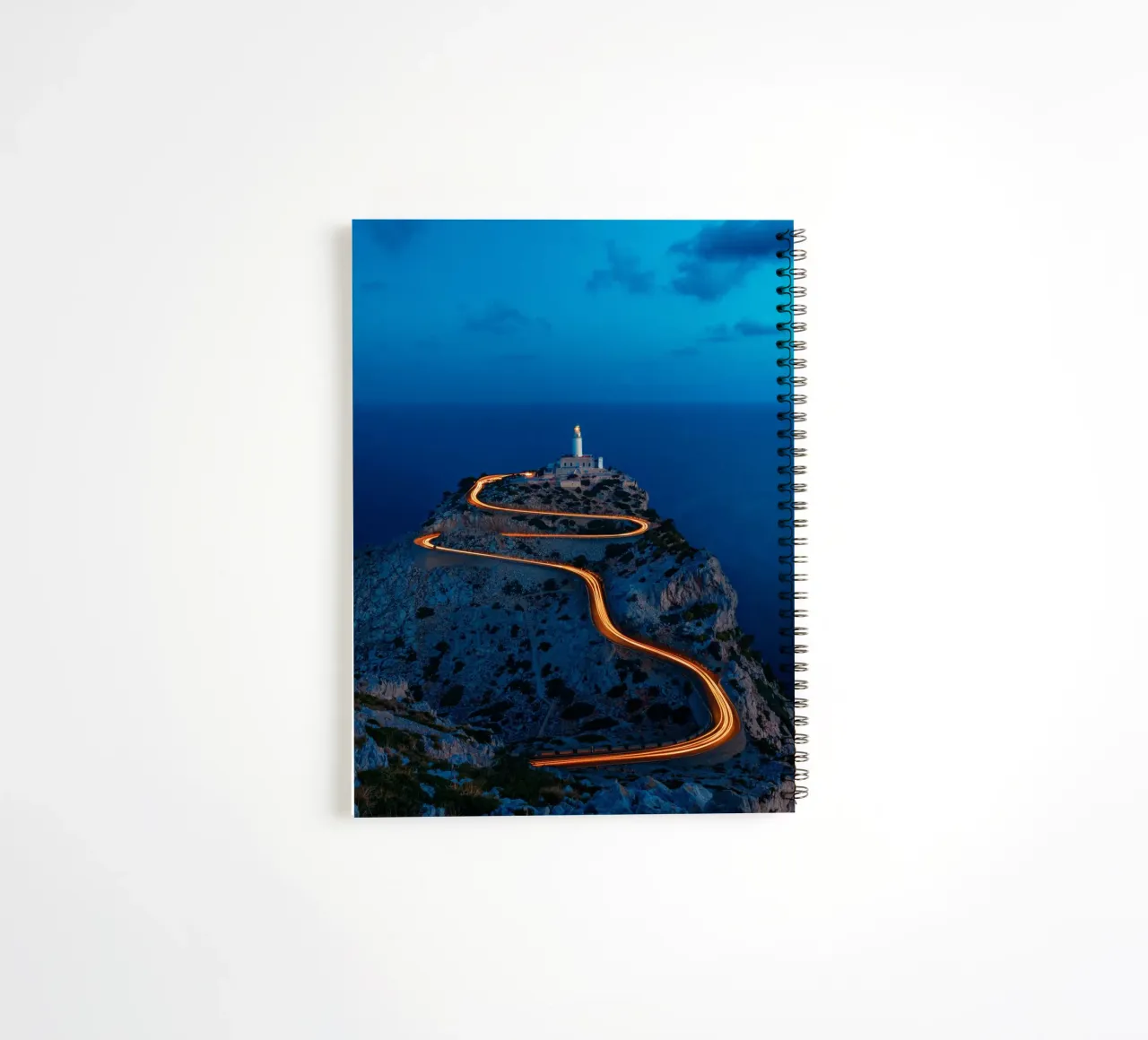 curve line way to the top spiral notebook by Fost