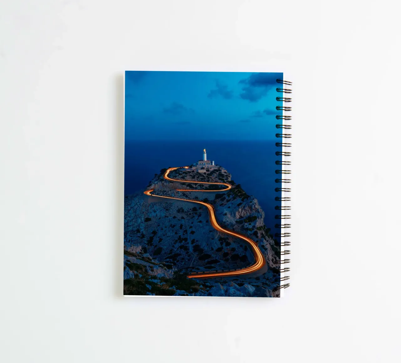 curve line way to the top spiral notebook by Fost