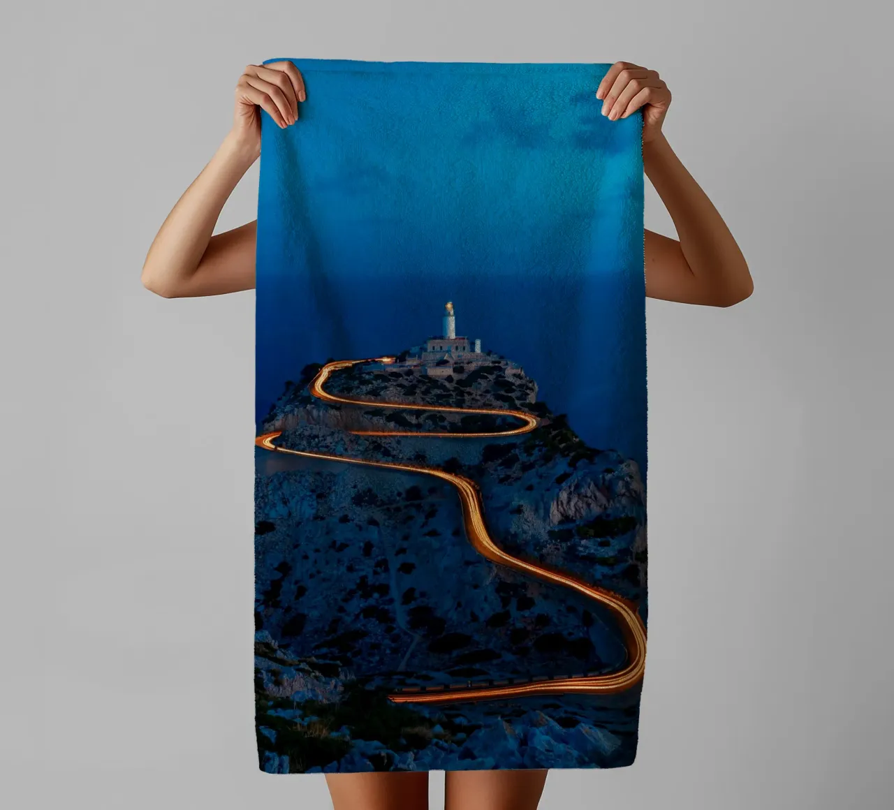 curve line way to the top asciugamano da bagno da Fost