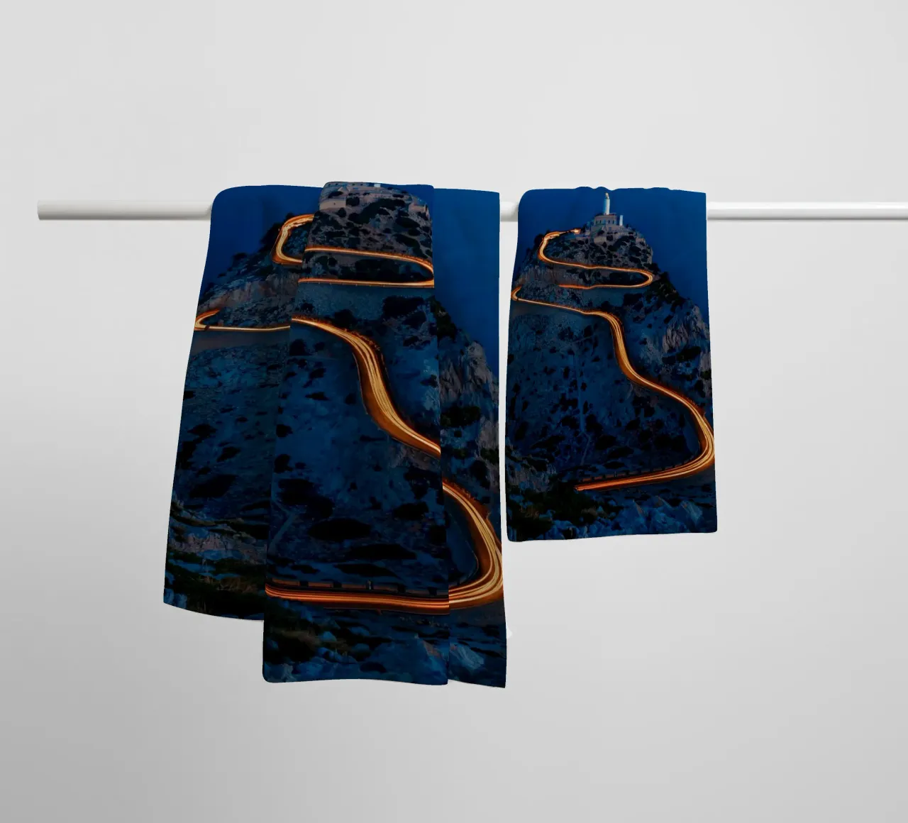 curve line way to the top asciugamano da bagno da Fost