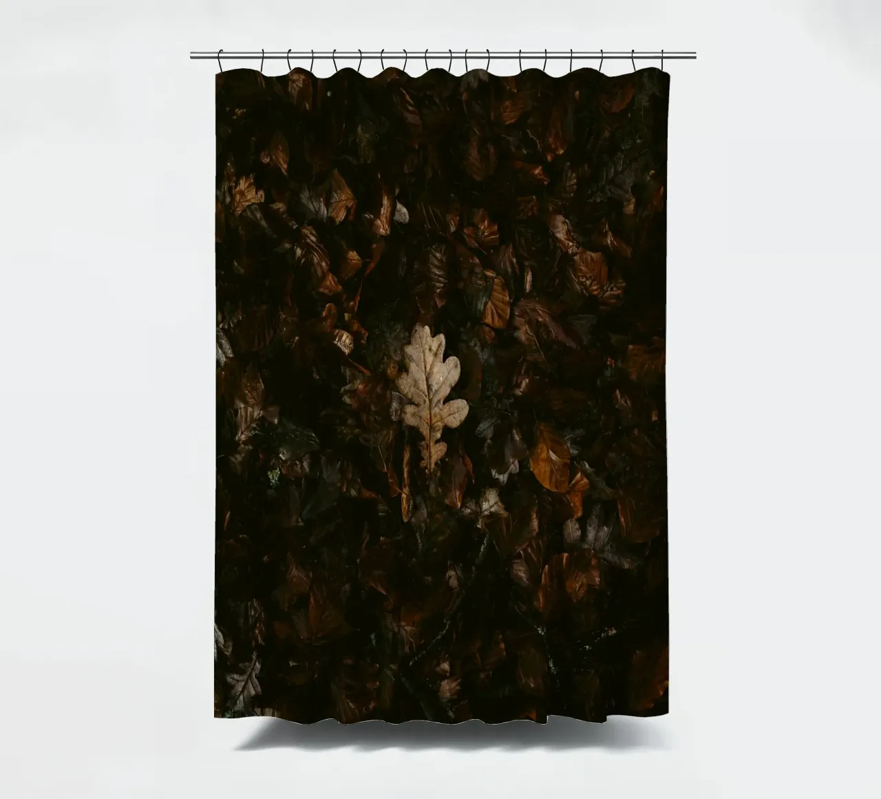 leaf in shadow shade Duschvorhang von Monel
