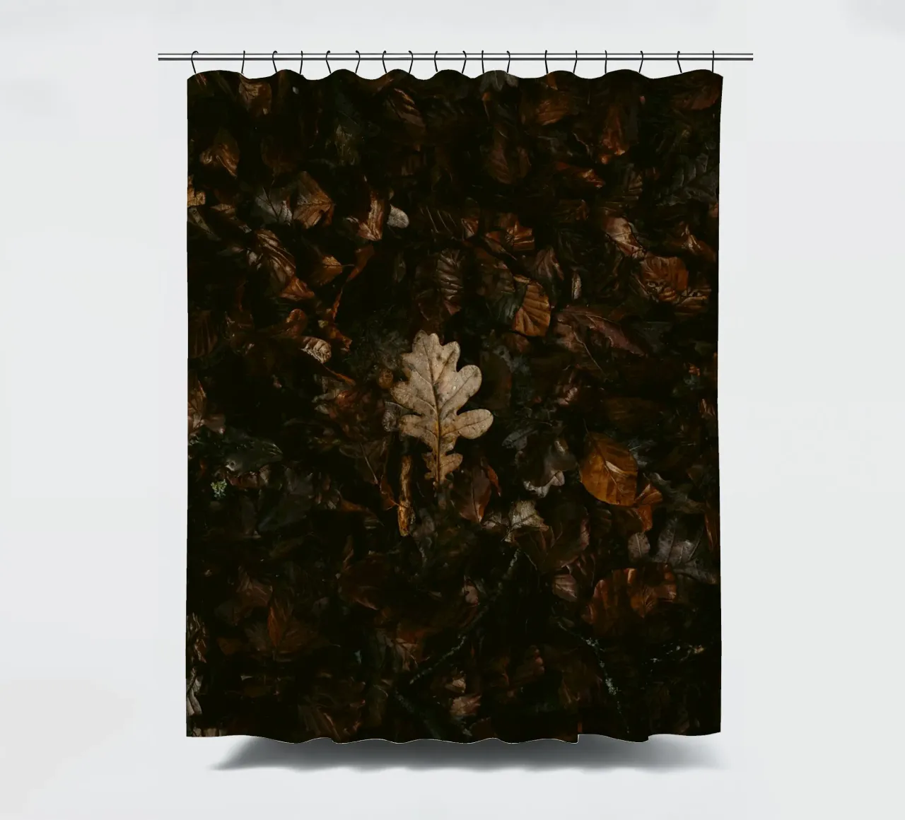 leaf in shadow shade Duschvorhang von Monel