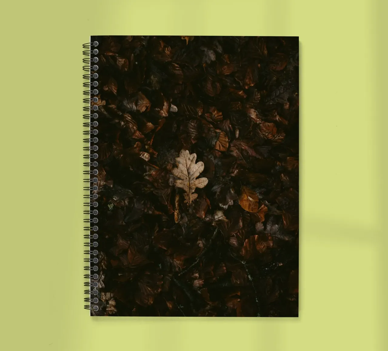 leaf in shadow shade diario ad anelli da Monel