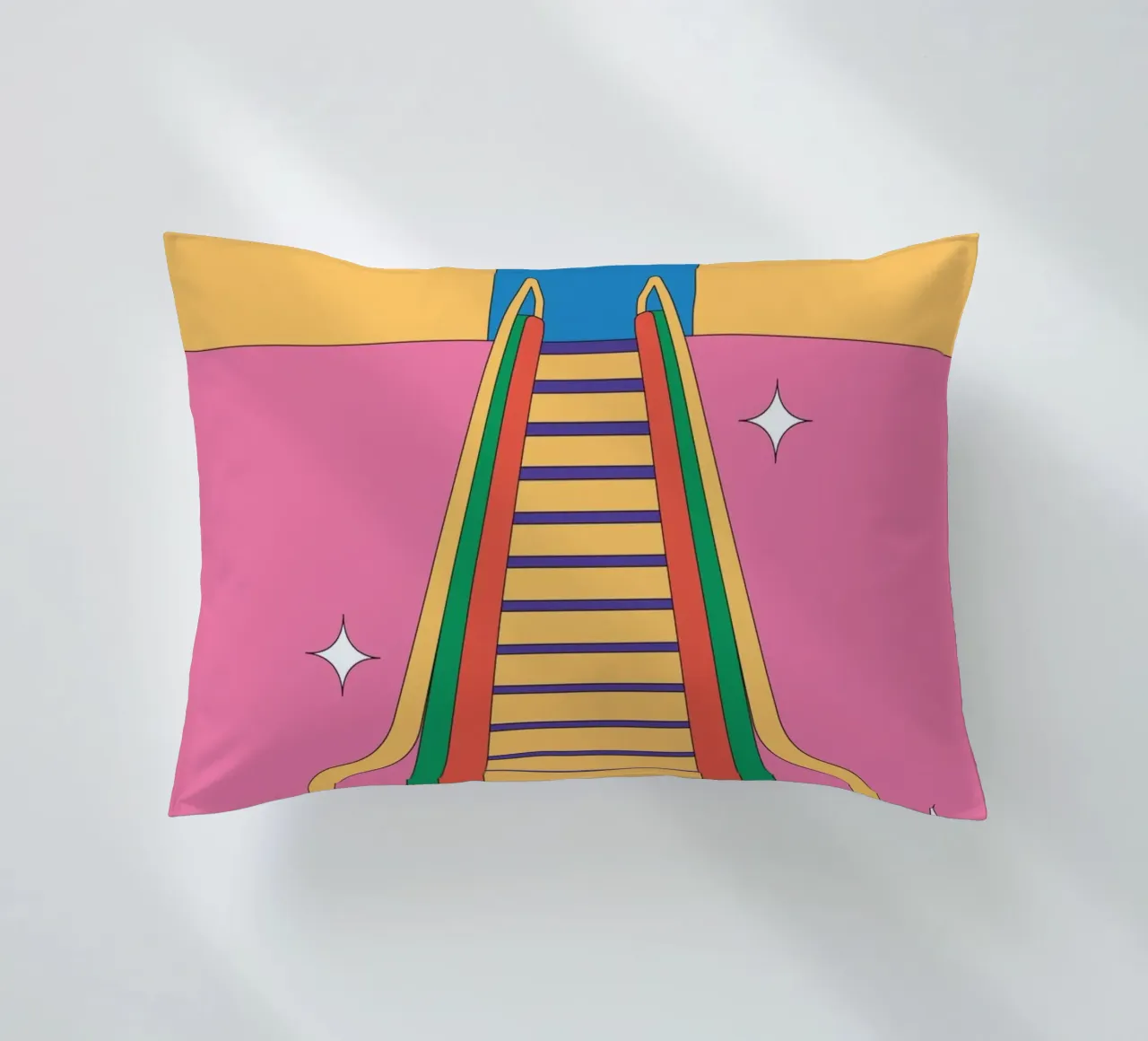 Design escalator retro coussin de Retro Boy Art