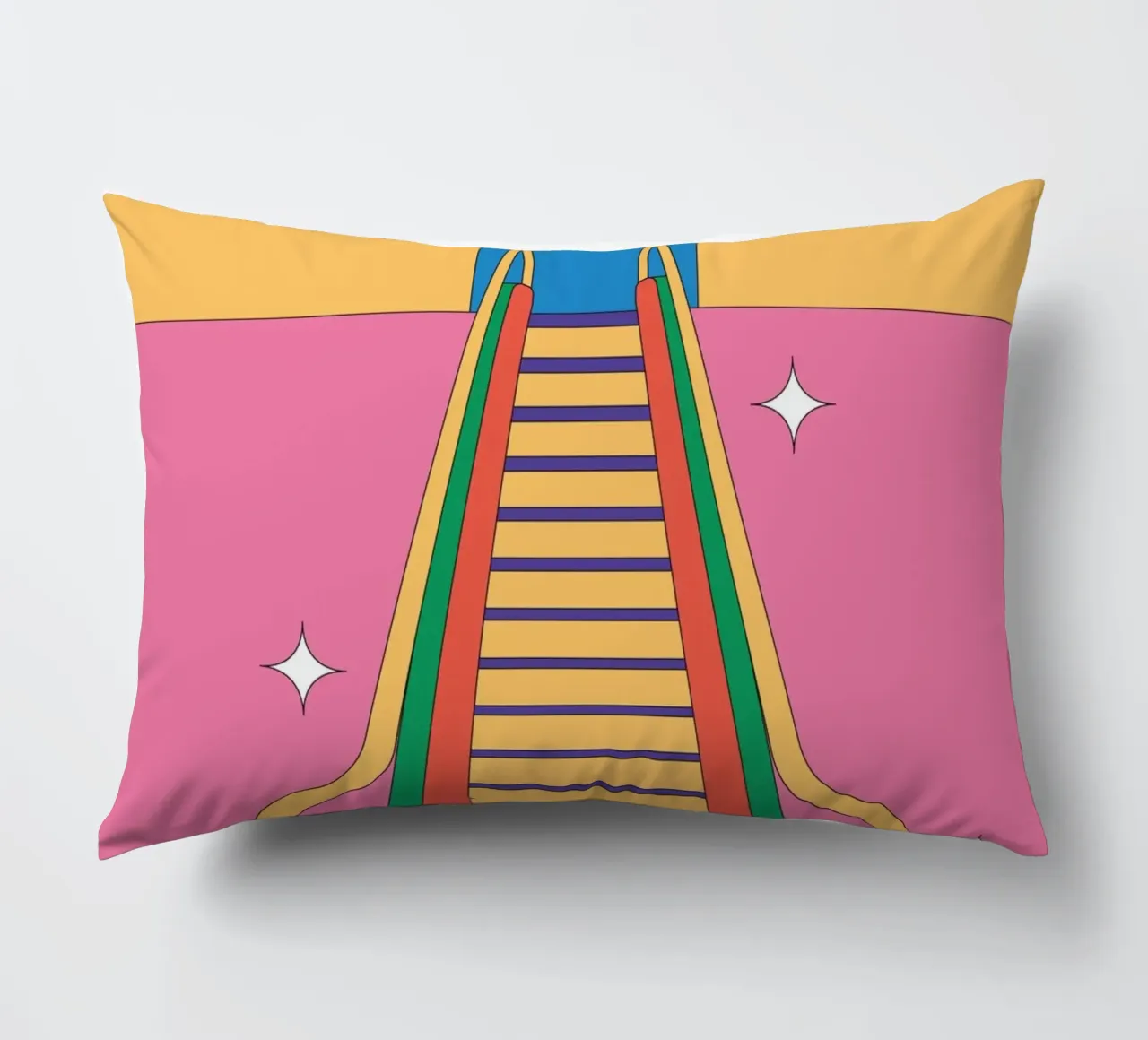 Design escalator retro coussin de Retro Boy Art