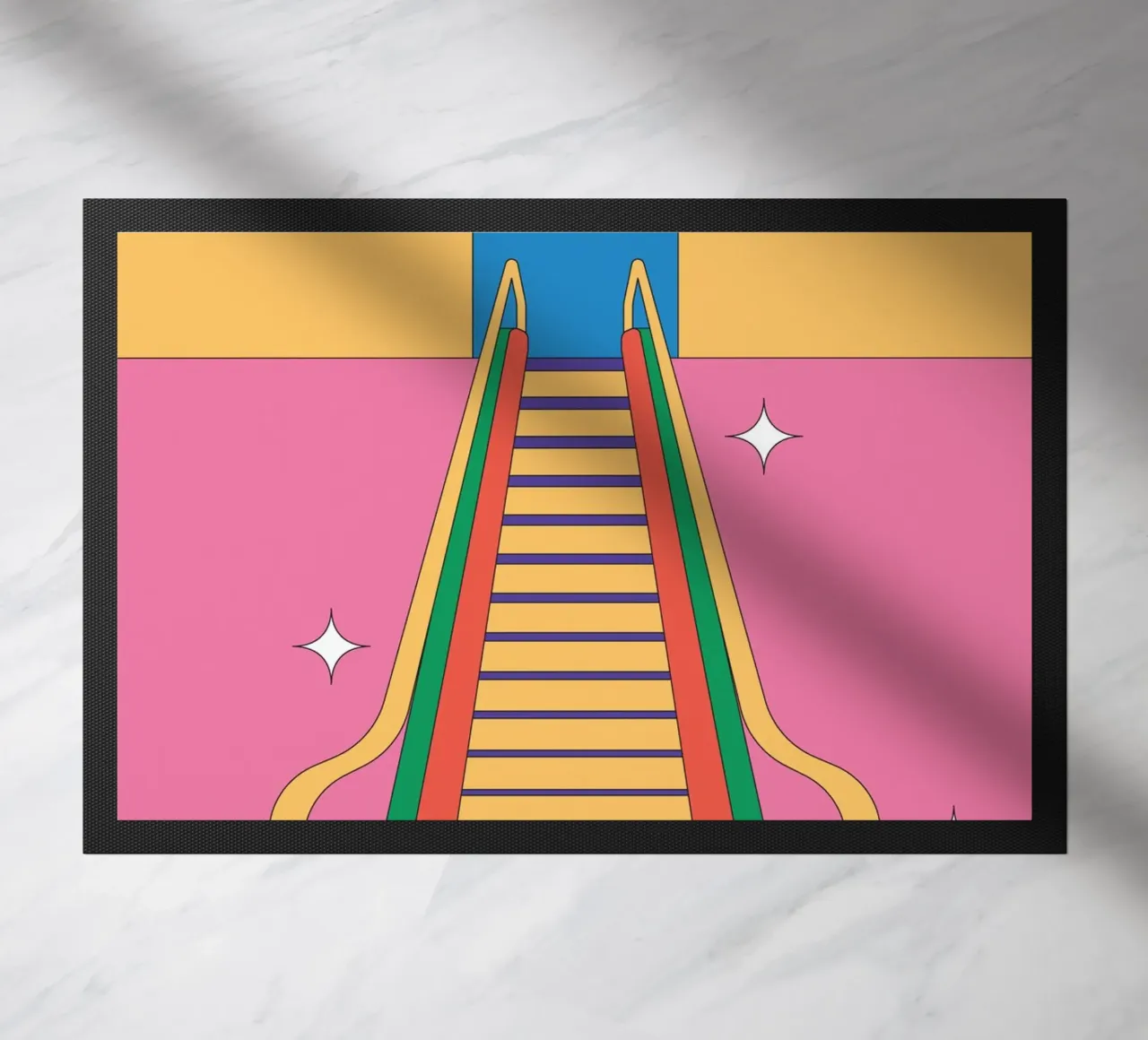 Scala mobile di design retro zerbino da Retro Boy Art