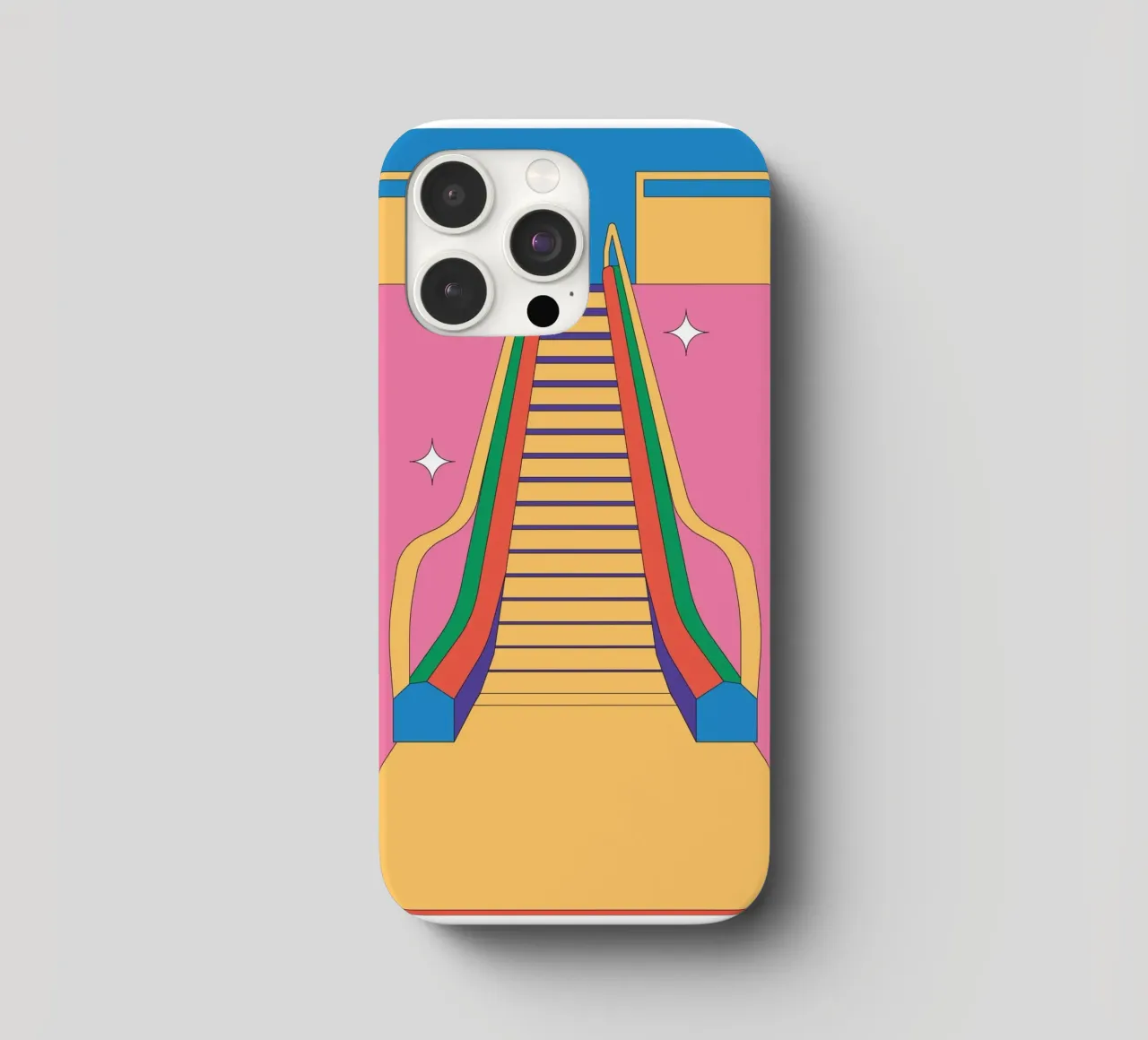 Scala mobile di design retro cover iphone da Retro Boy Art