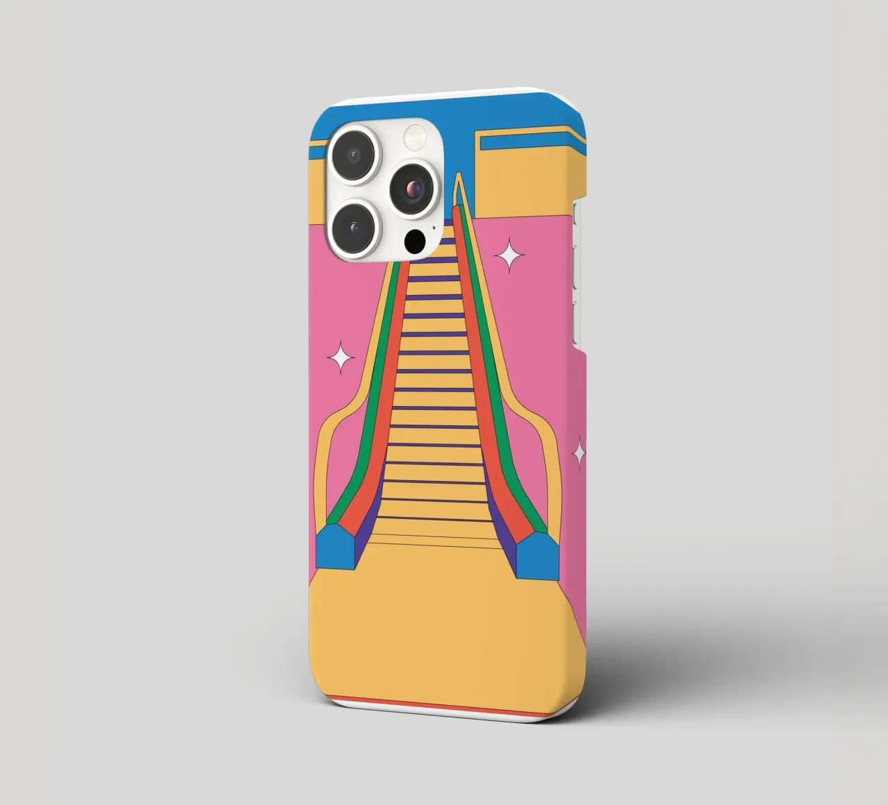 Scala mobile di design retro cover iphone da Retro Boy Art