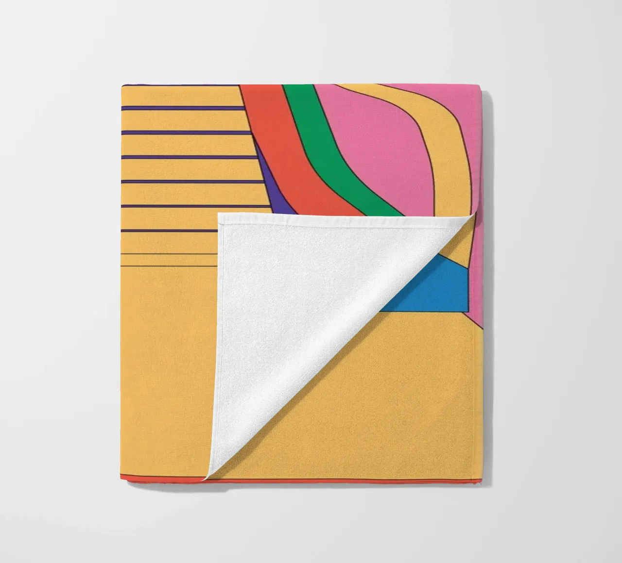 Scala mobile di design retro telo mare da Retro Boy Art