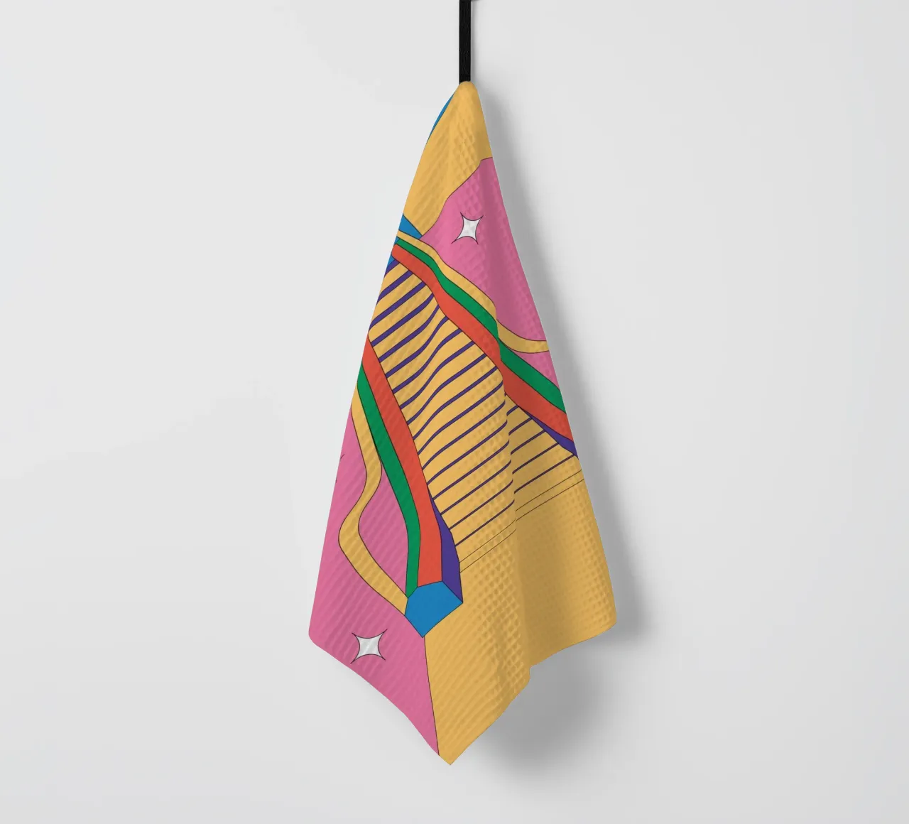 Scala mobile di design retro canovaccio da cucina da Retro Boy Art