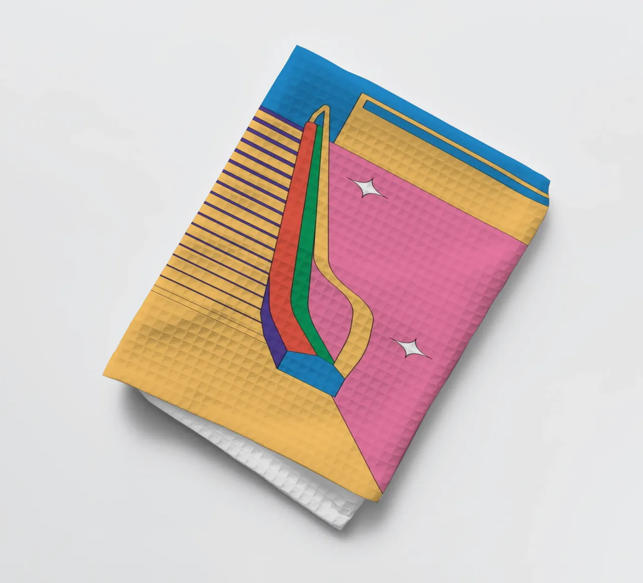 Scala mobile di design retro canovaccio da cucina da Retro Boy Art