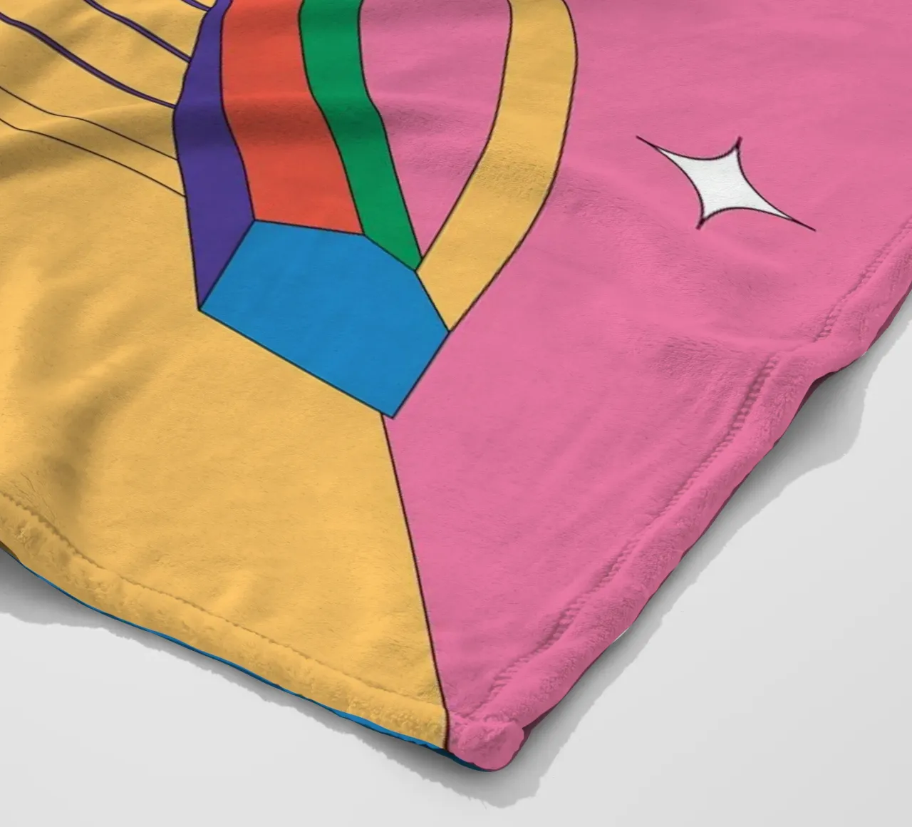 Ontwerp roltrap retro fleecedeken van Retro Boy Art