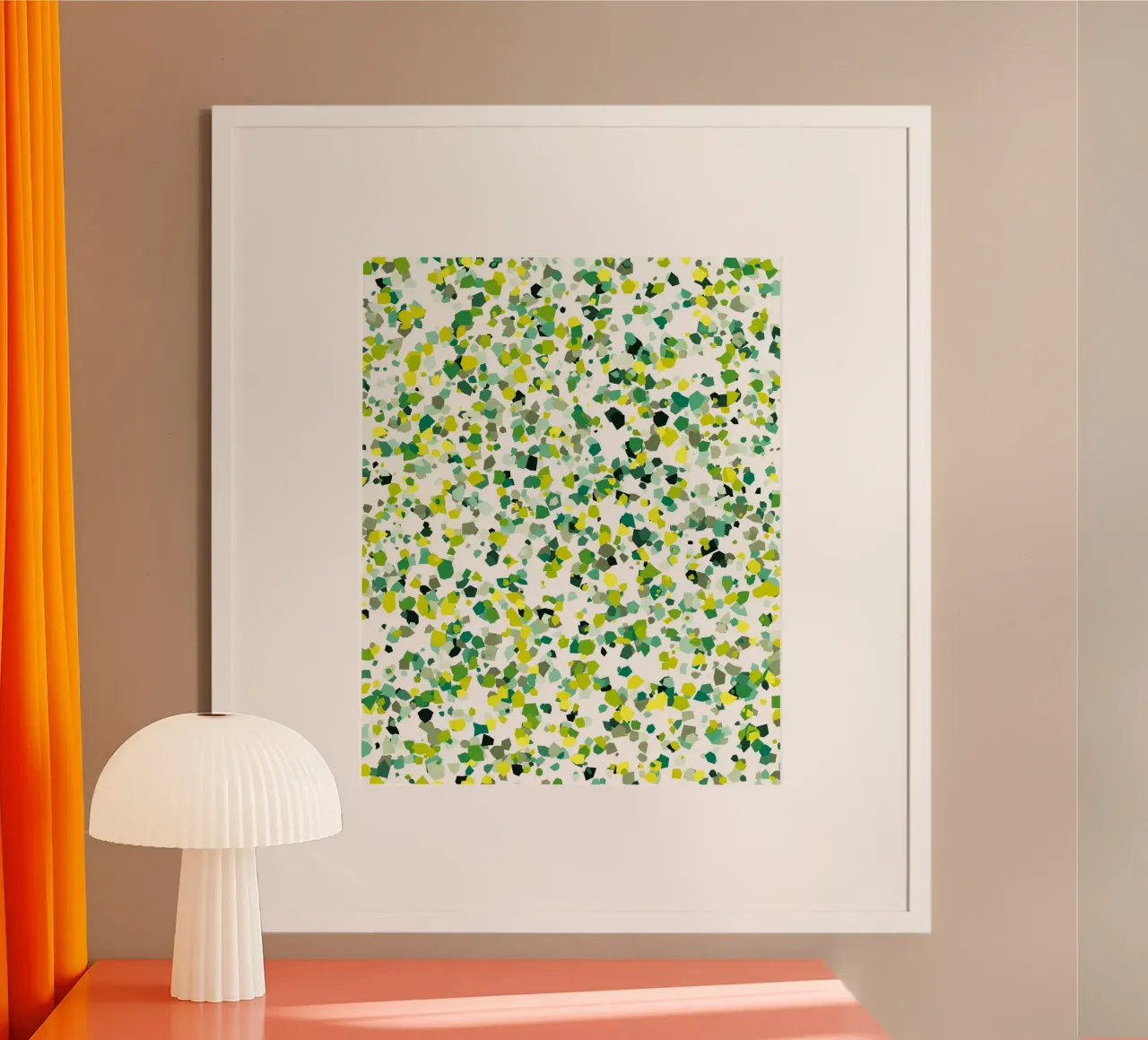 color dot shape poster da Fost