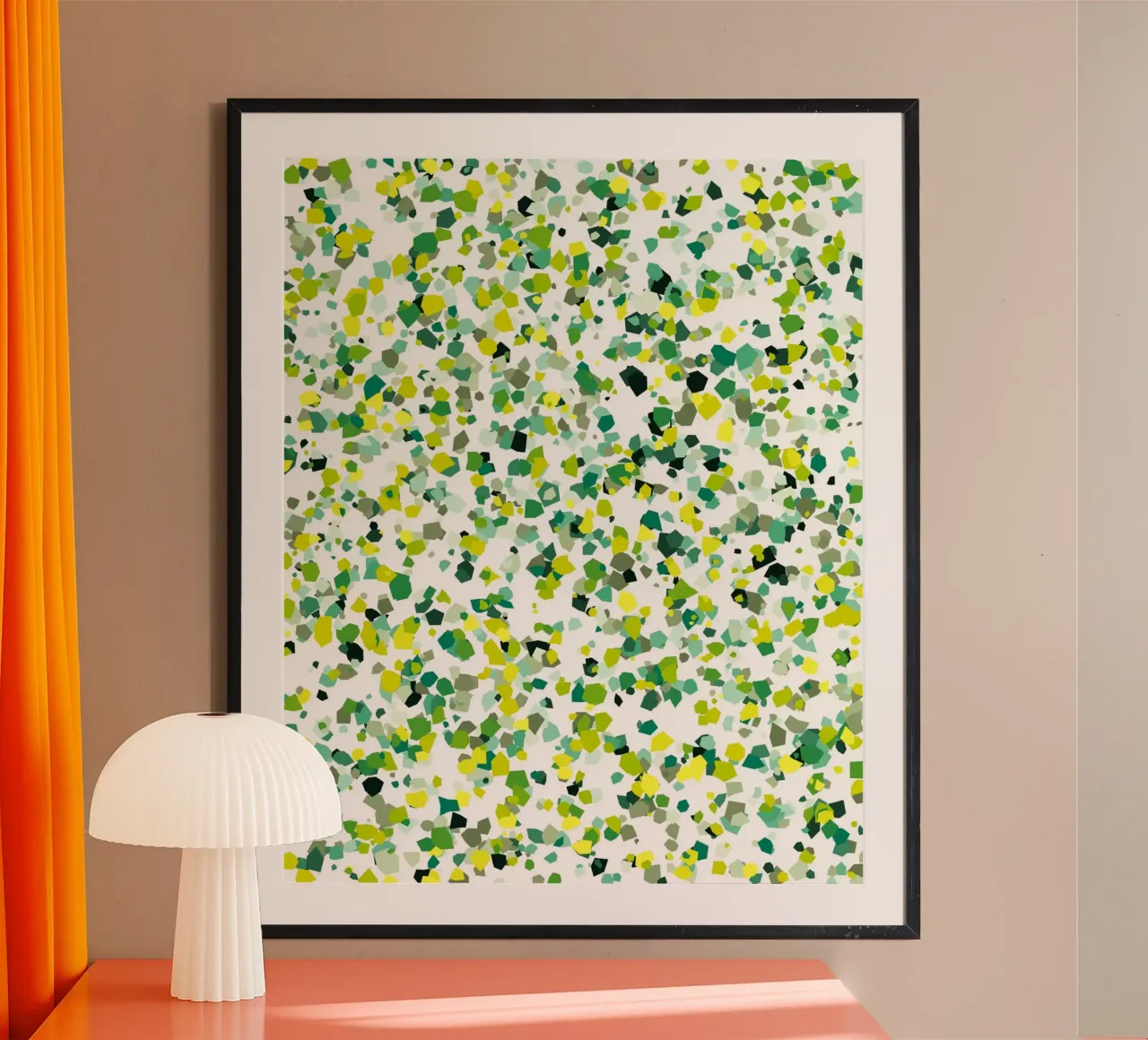 color dot shape poster da Fost