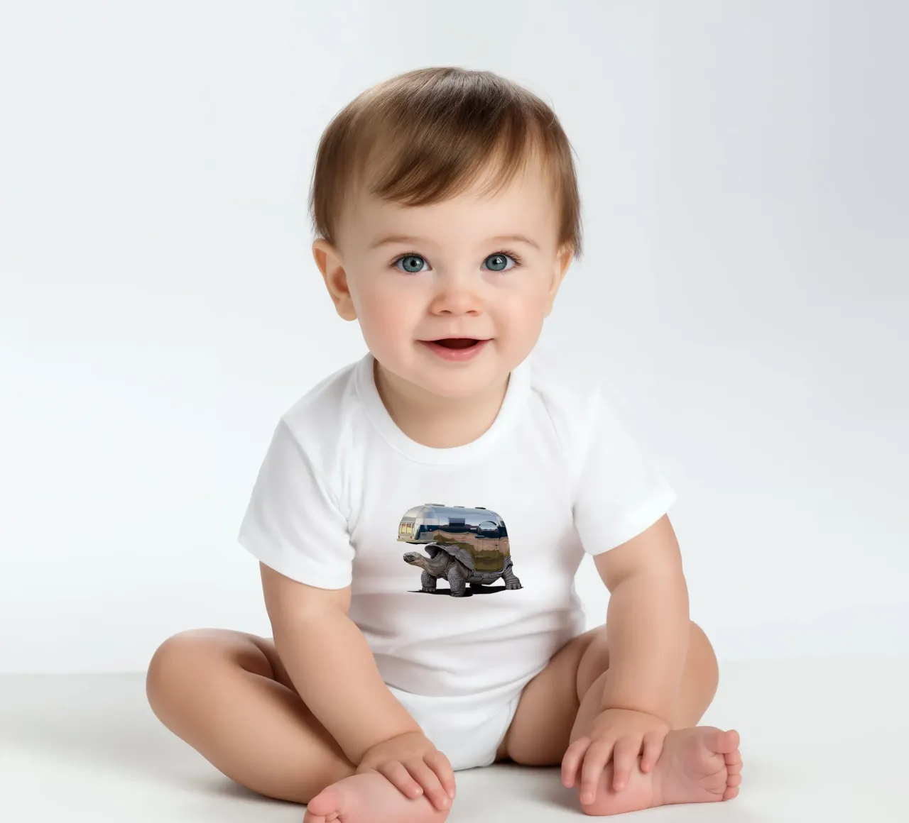 Pimp My Ride (Colour) short-sleeve baby romper by Rob Art | Illustration