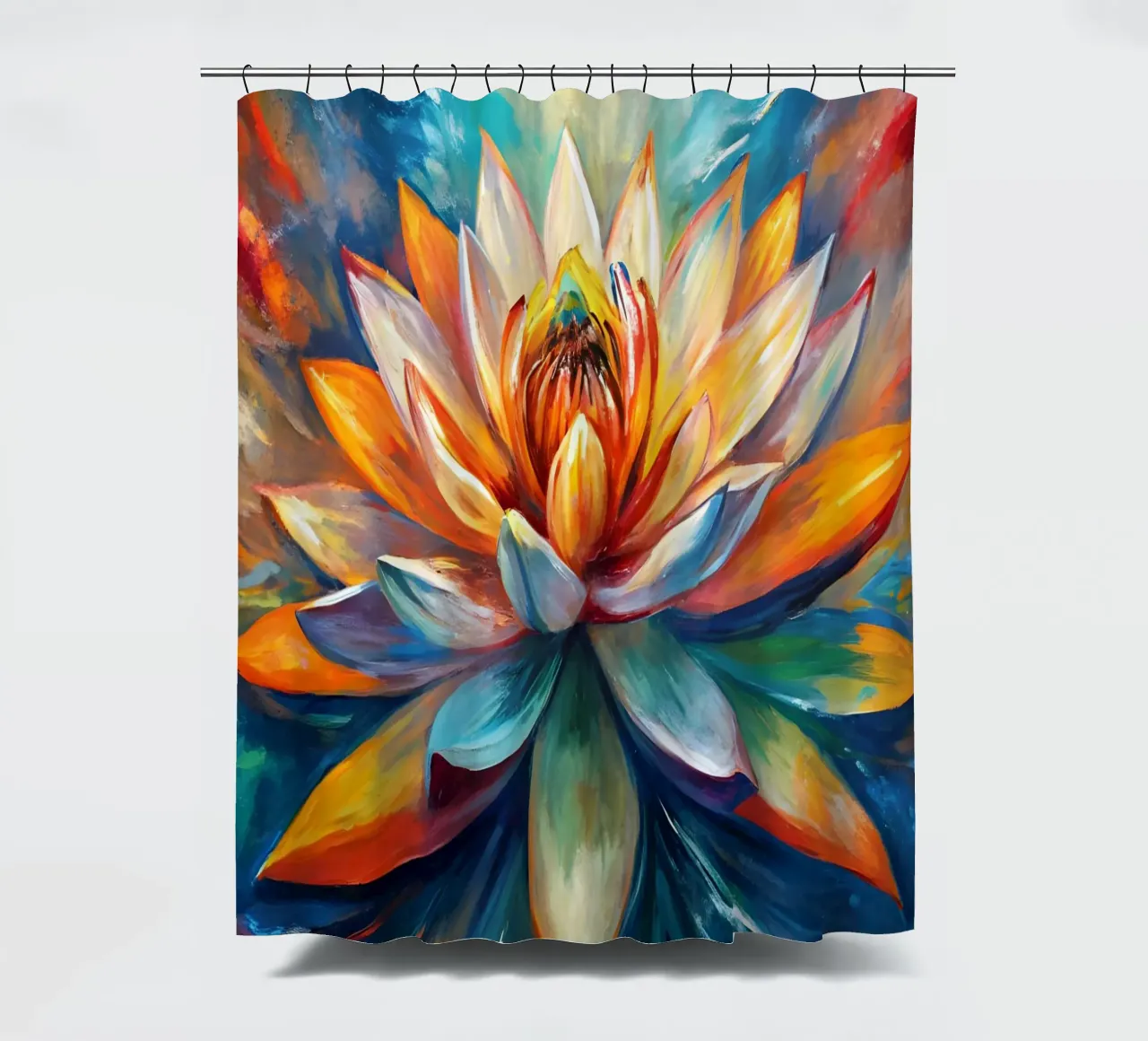 Loto in fiore tenda da doccia da Artistic-shop