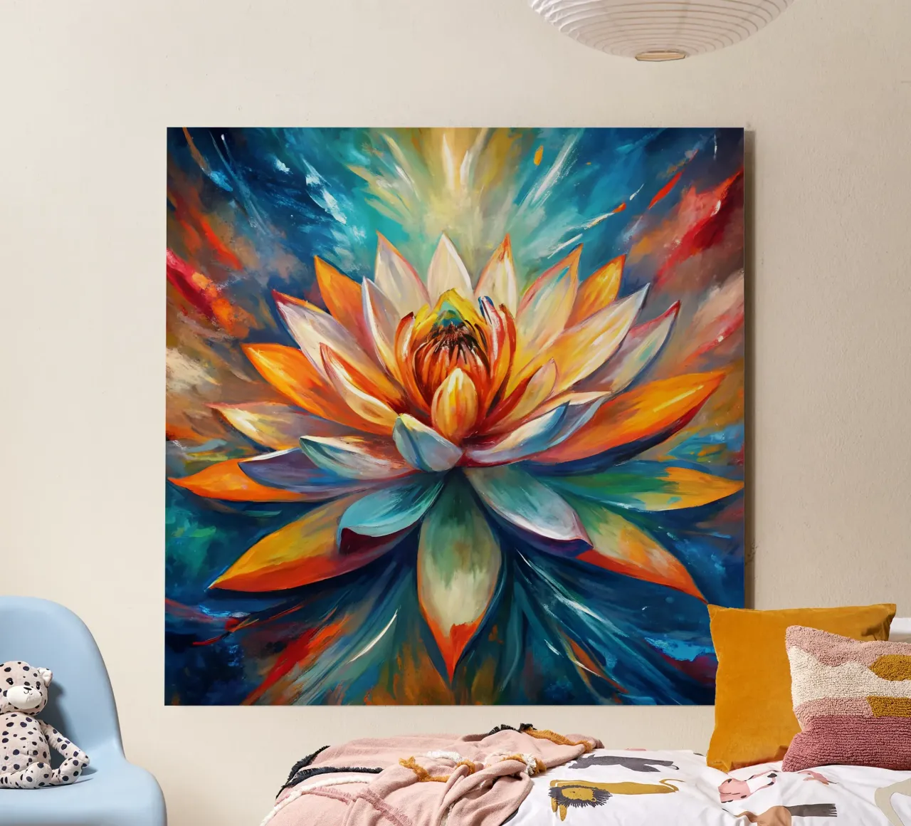 Loto in fiore alluminio dibond da Artistic-shop