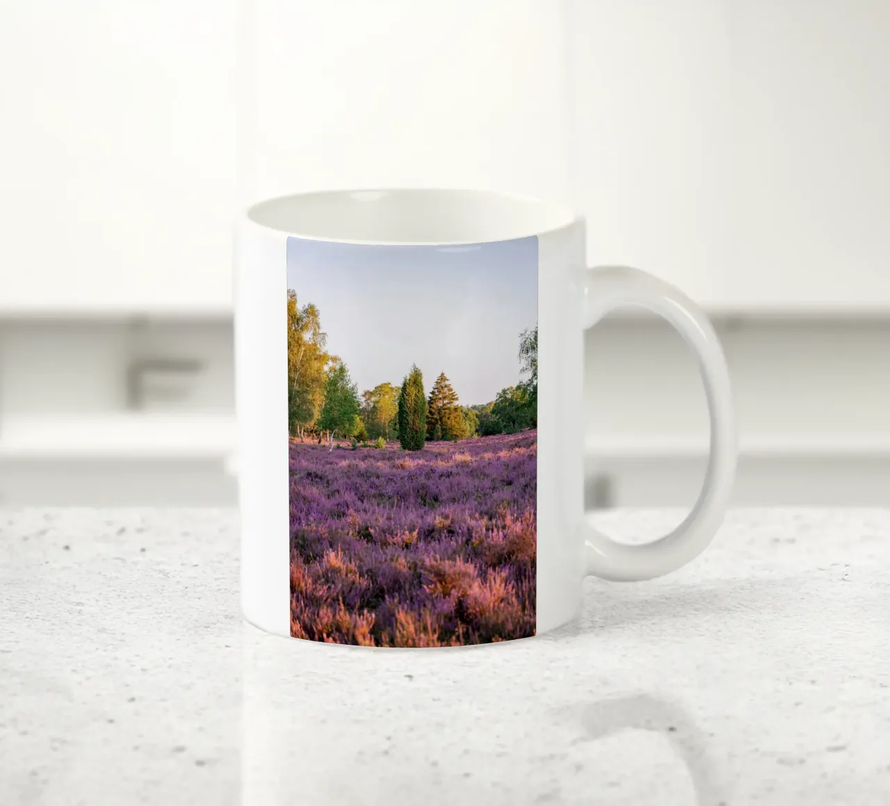 tree on pink grass tazza in ceramica da Fost