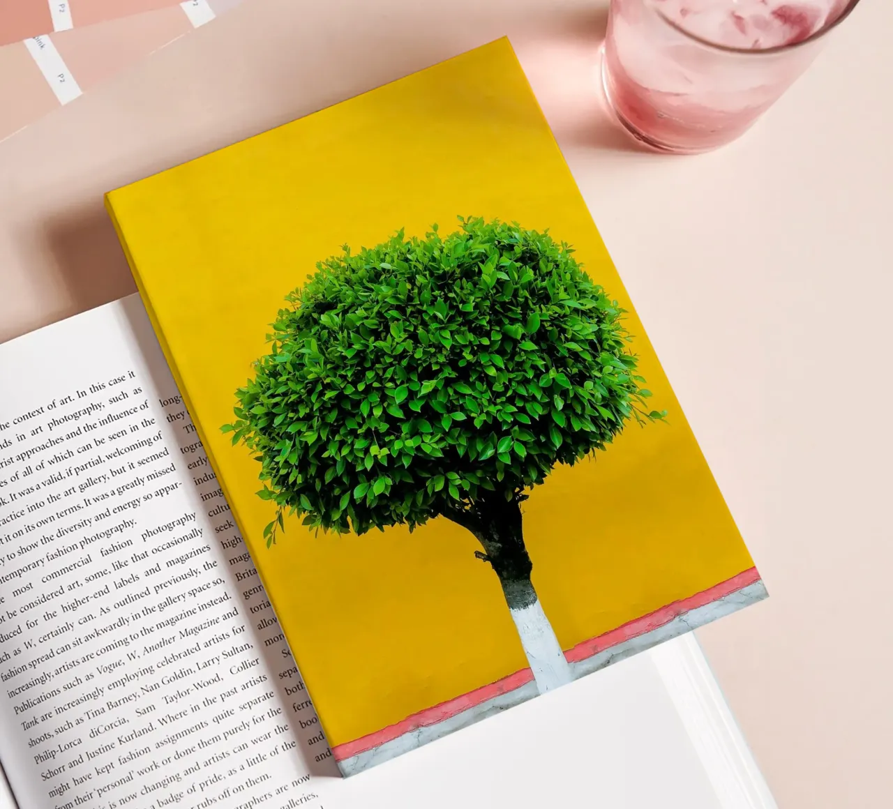 single tree in yellow shade diario da Monel