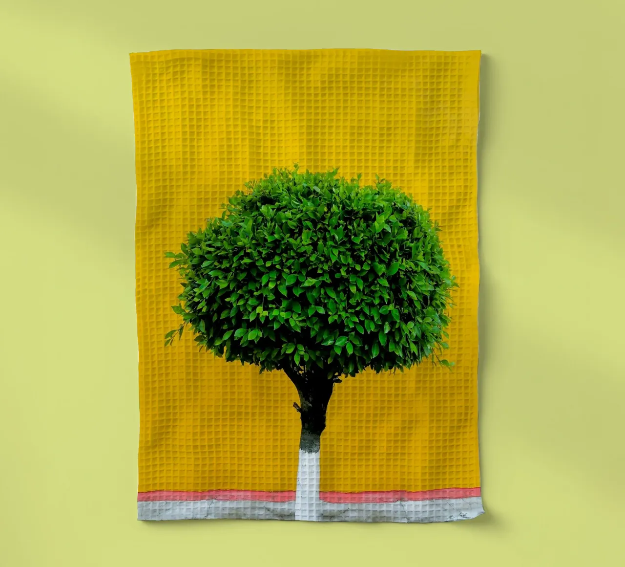 single tree in yellow shade canovaccio da cucina da Monel