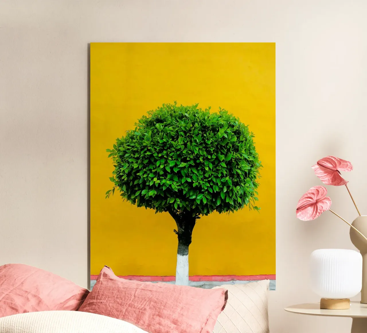 single tree in yellow shade pannello forex da Monel