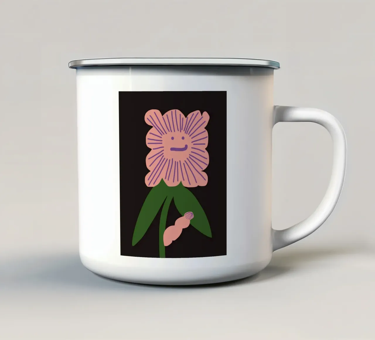 Difficile da gestire per chi è in fiore tazza in smalto da Little Dean